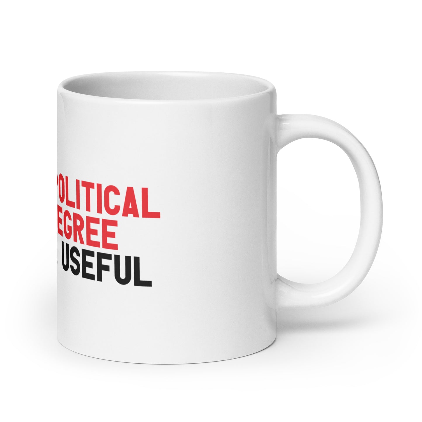 The "U" in Political Science Degree mug