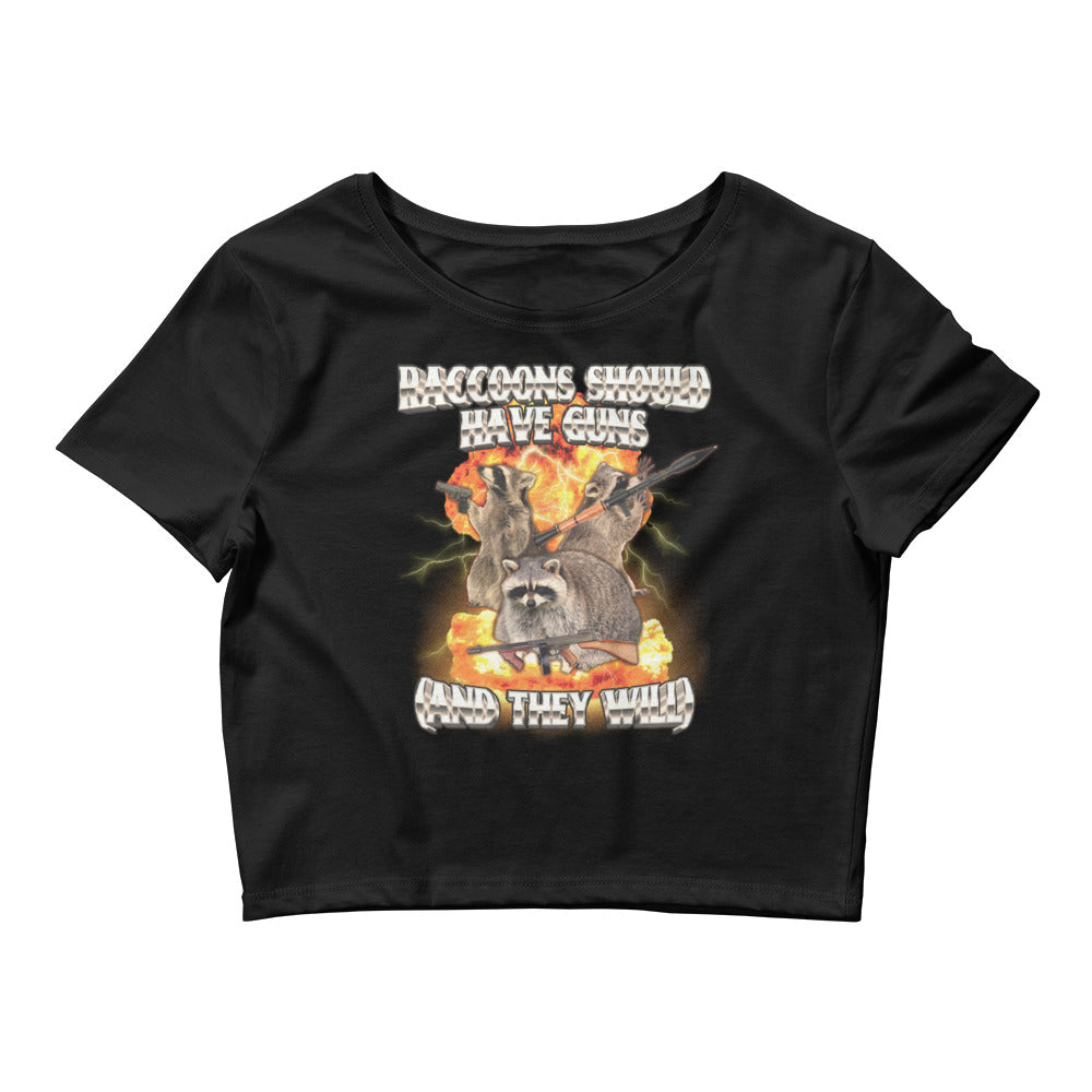 Raccoons Should Have Guns Women’s Baby Tee