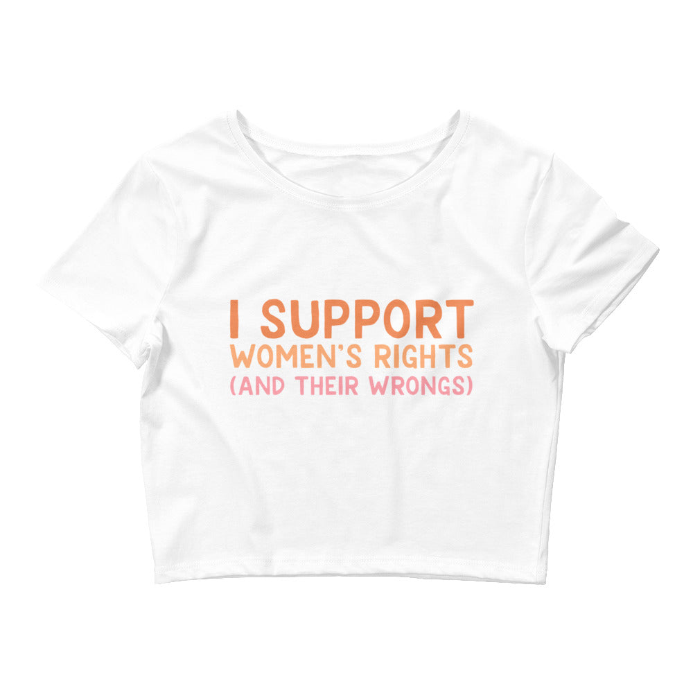I Support Women's Rights (and Wrongs) Women’s Baby Tee V1