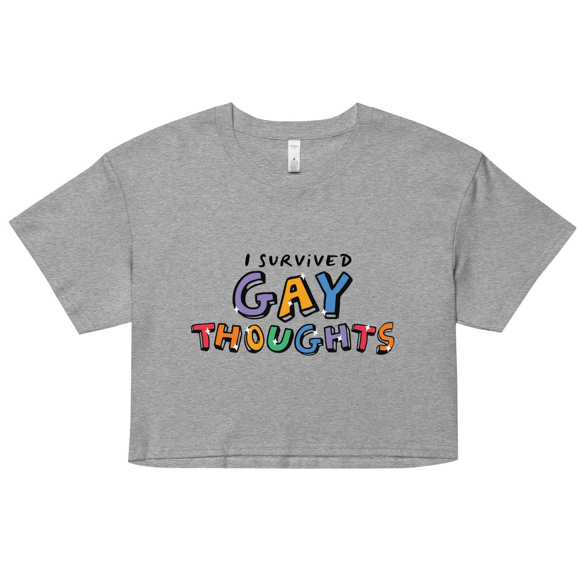 I Survived Gay Thoughts Women’s crop top