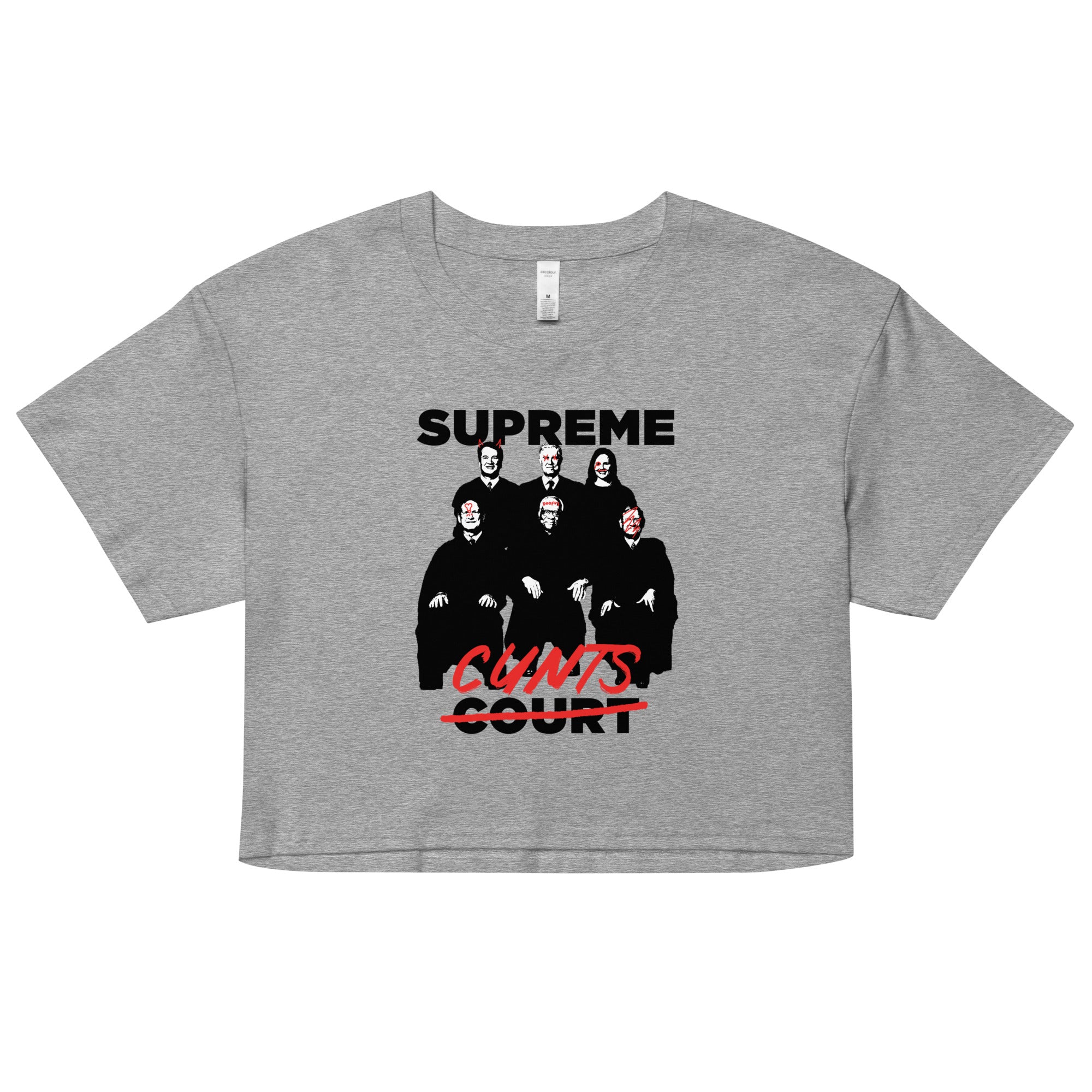 Supreme Cunts crop top