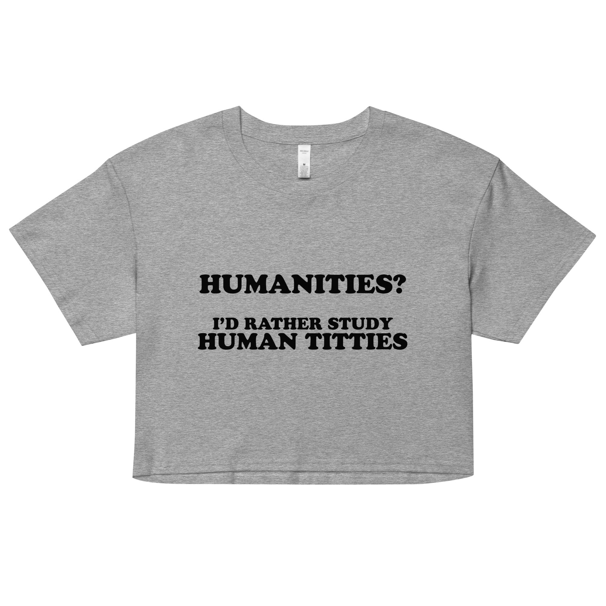 Humanities (Human Titties) crop top