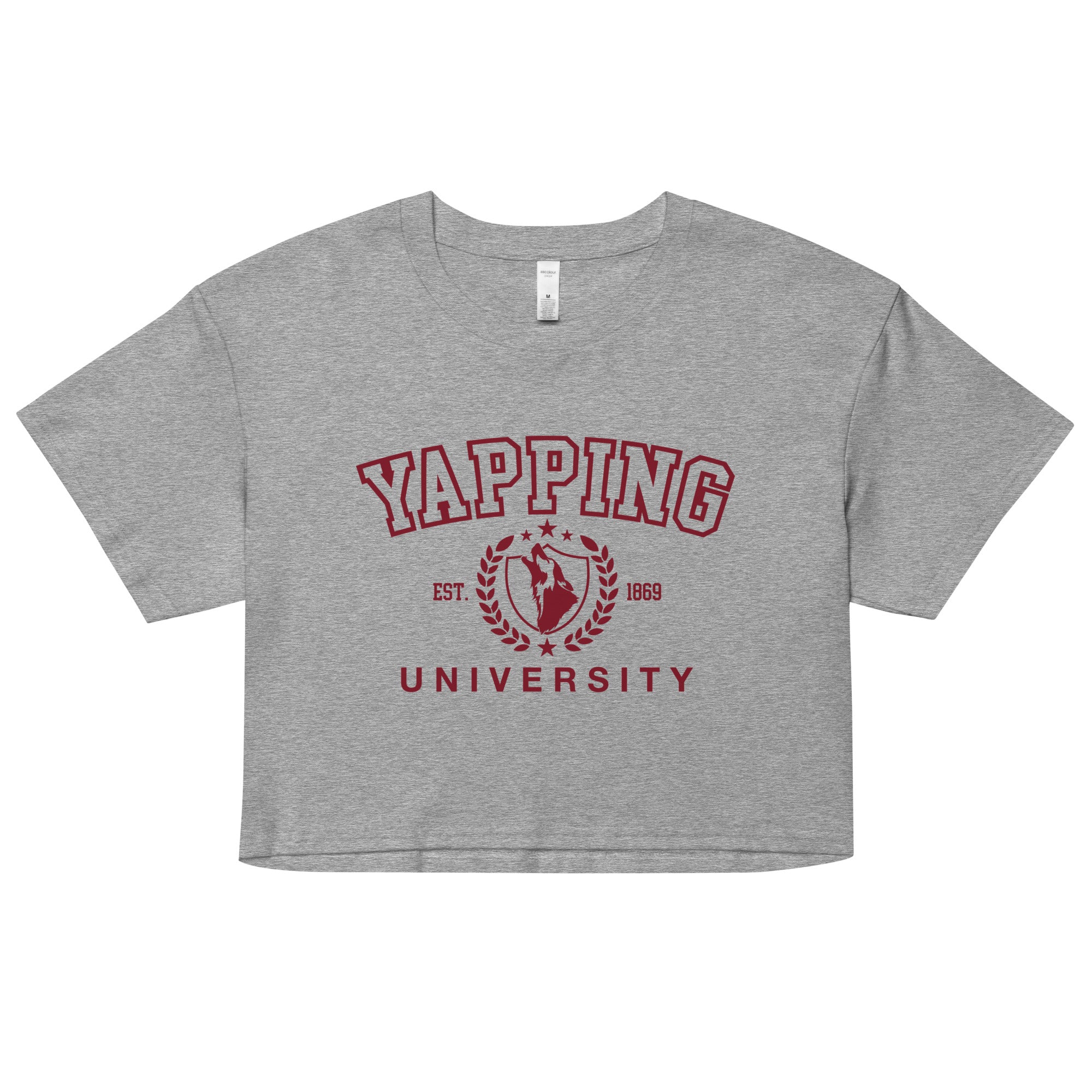 Yapping University crop top