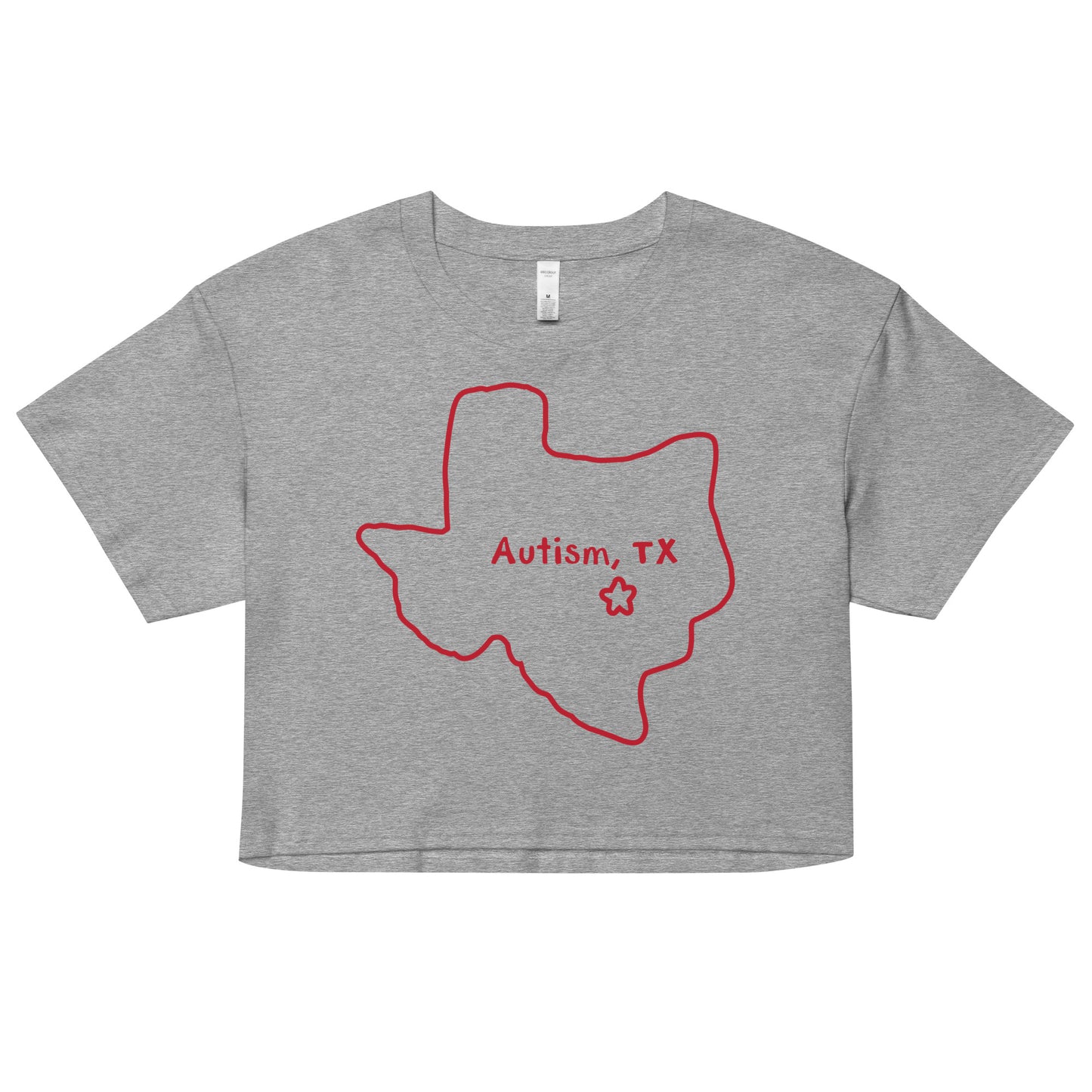 Autism Texas crop top