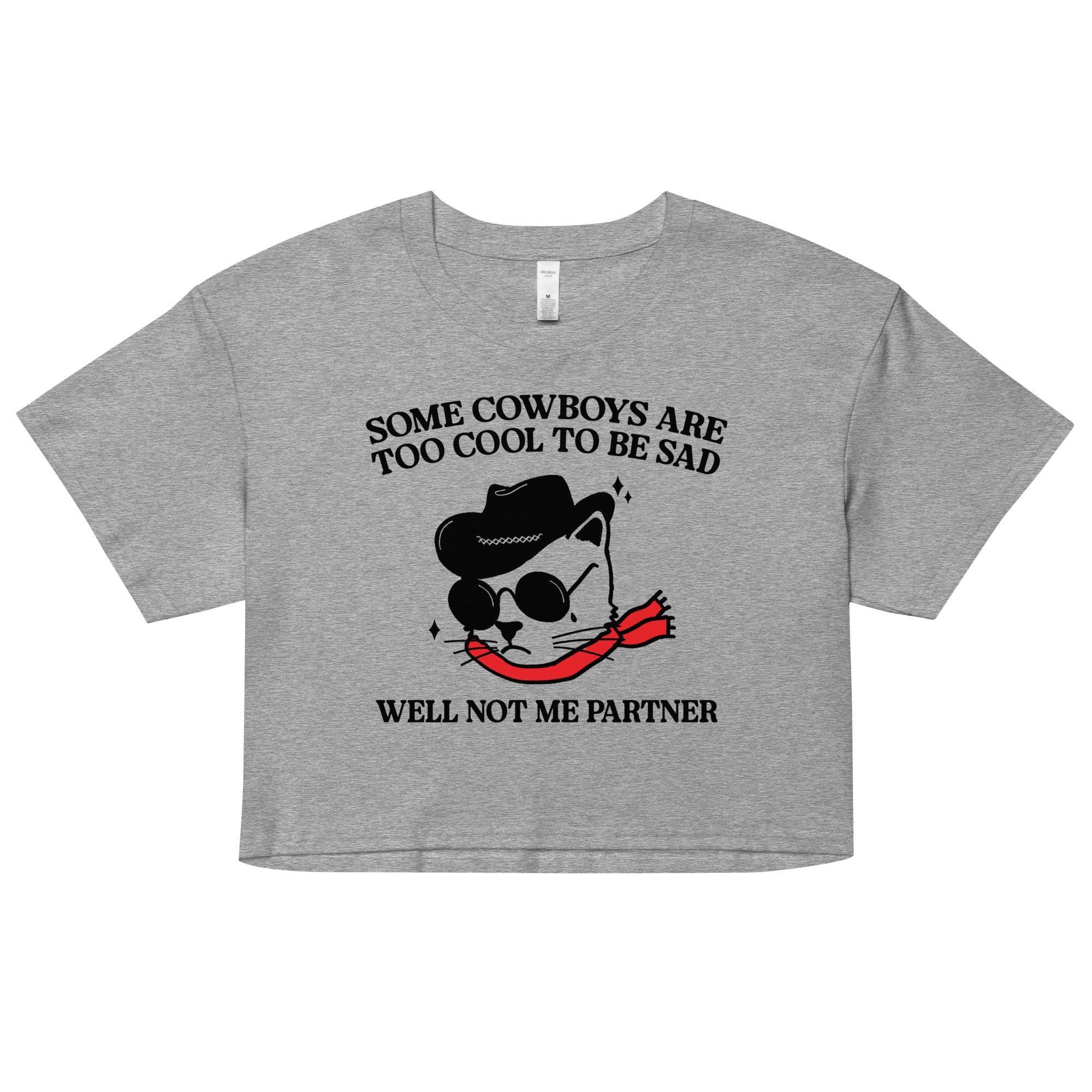 Some Cowboys Are Too Cool to be Sad crop top