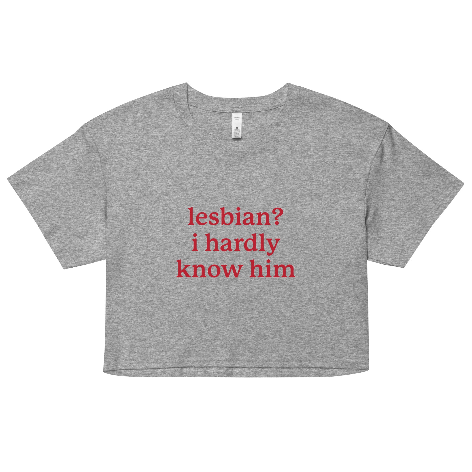 Lesbian? I Hardly Know Him crop top