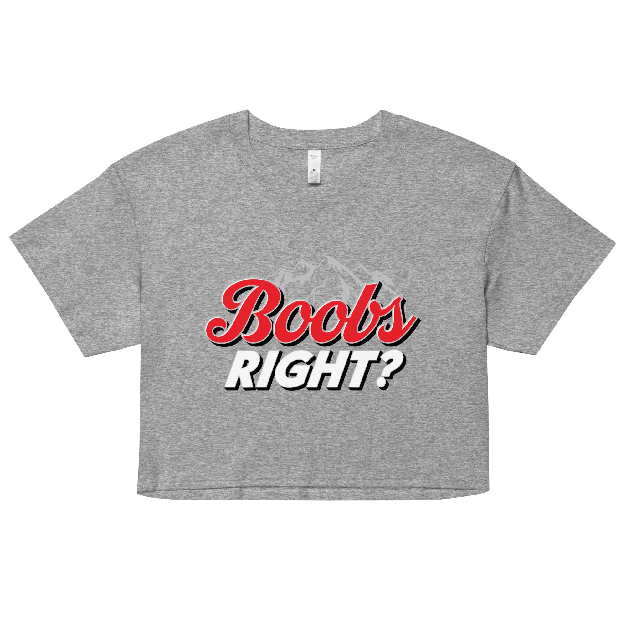 Boobs Right? (Coors Light) crop top