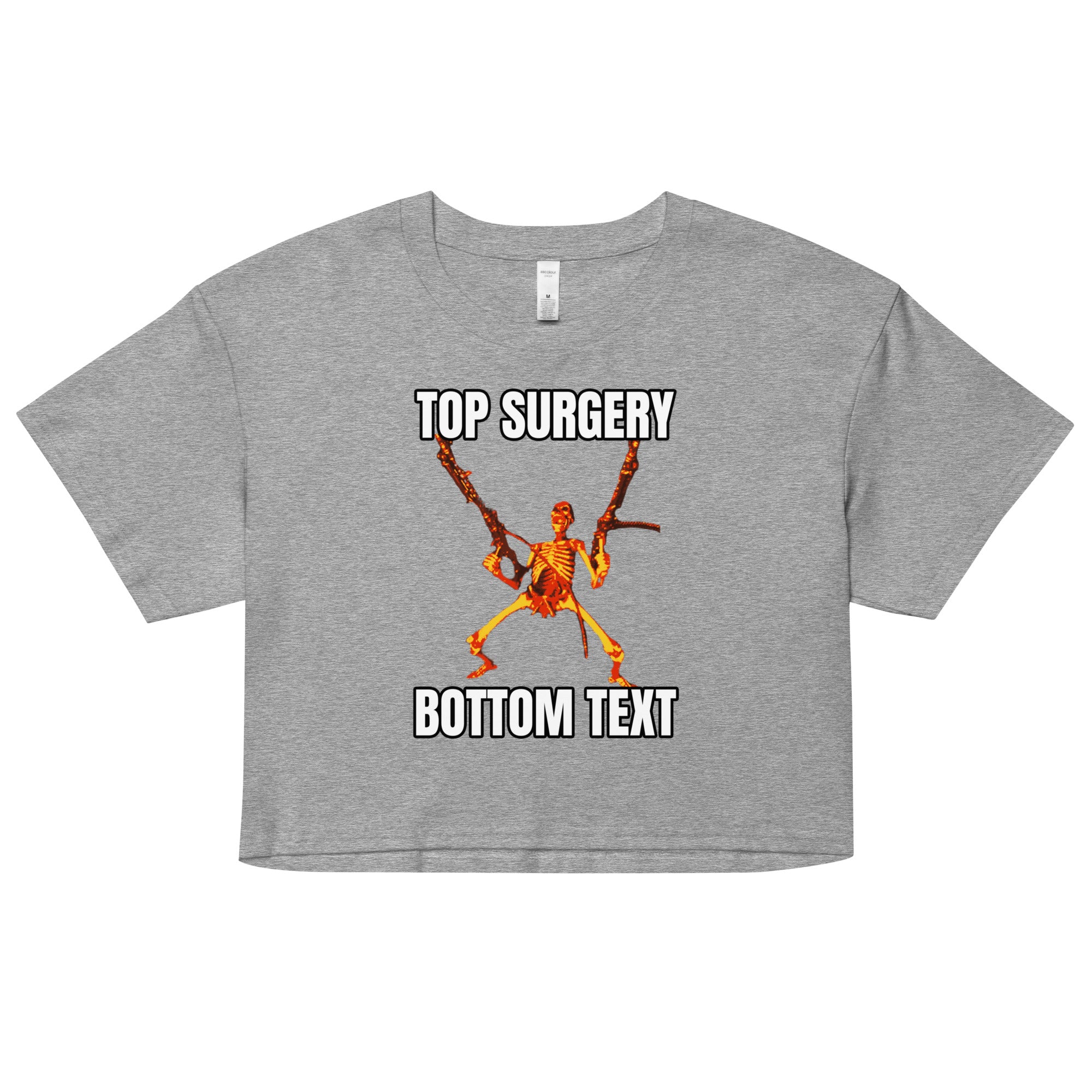 Top Surgery Bottom Text crop top