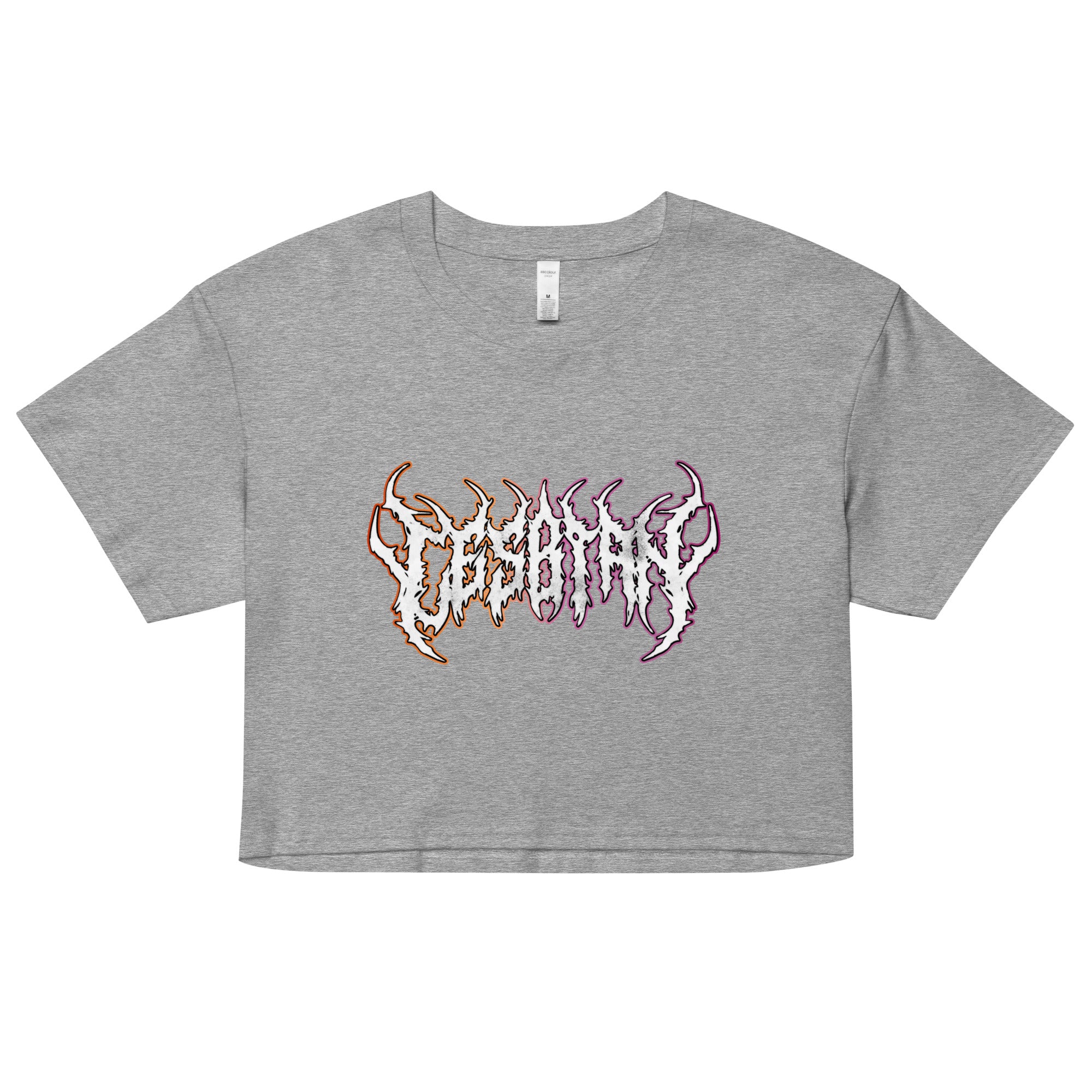 Lesbian Heavy Metal crop top