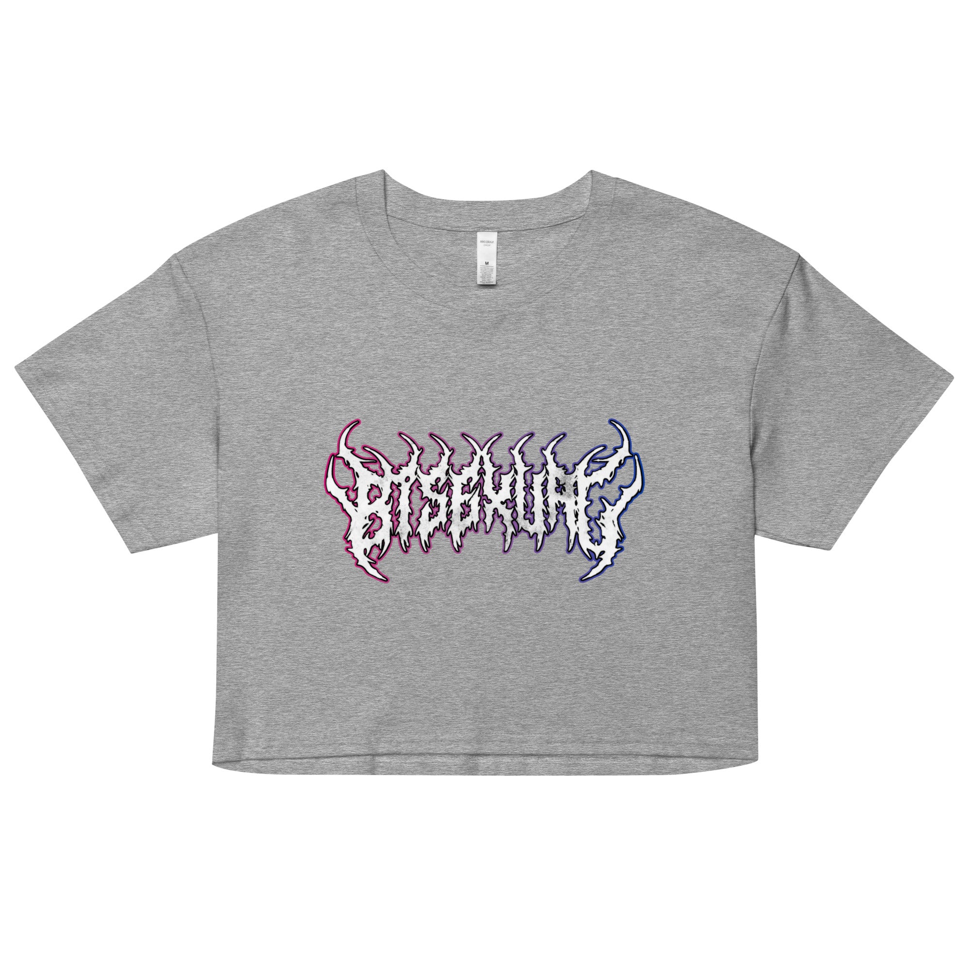 Bisexual Heavy Metal crop top