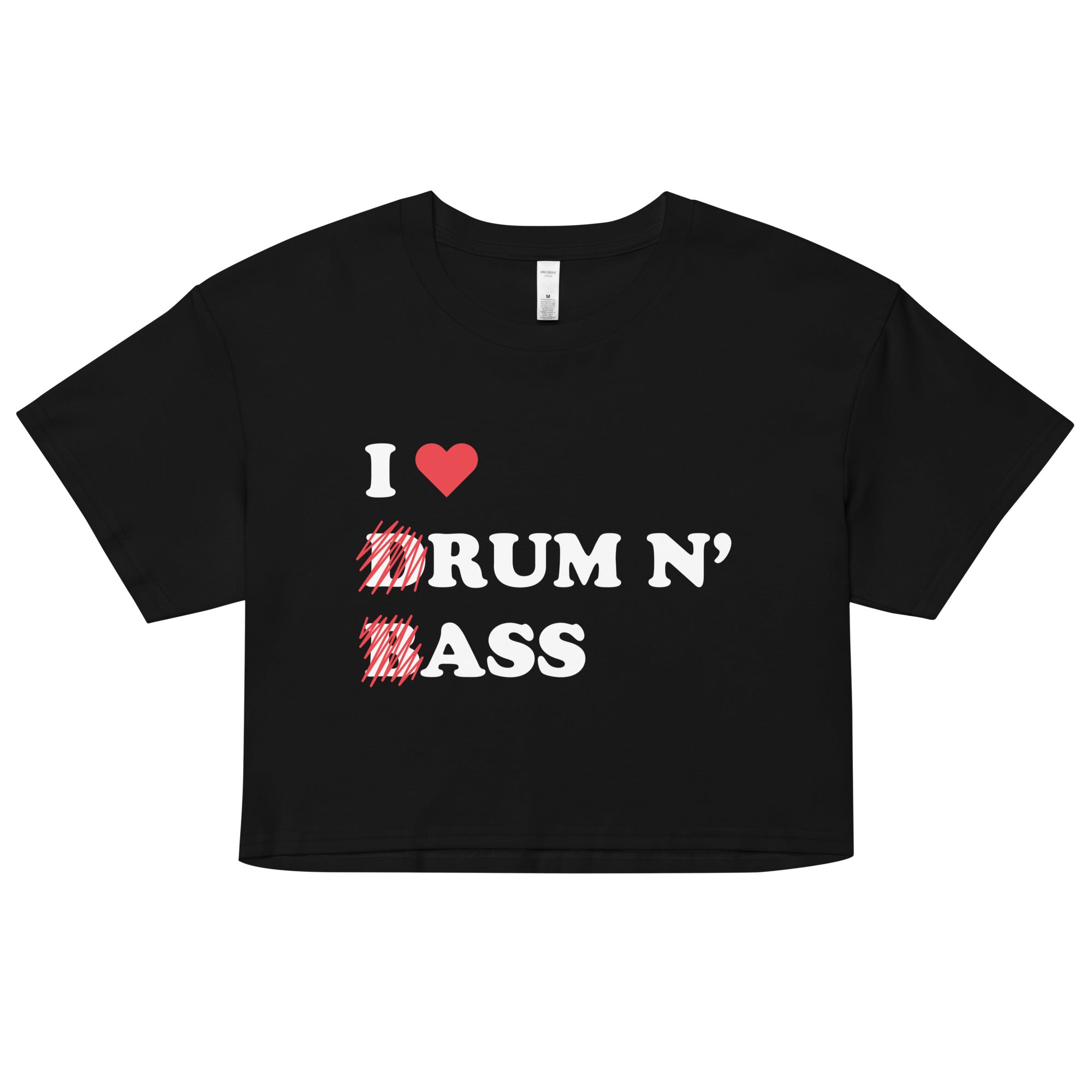 I Heart Drum & Bass Women’s crop top