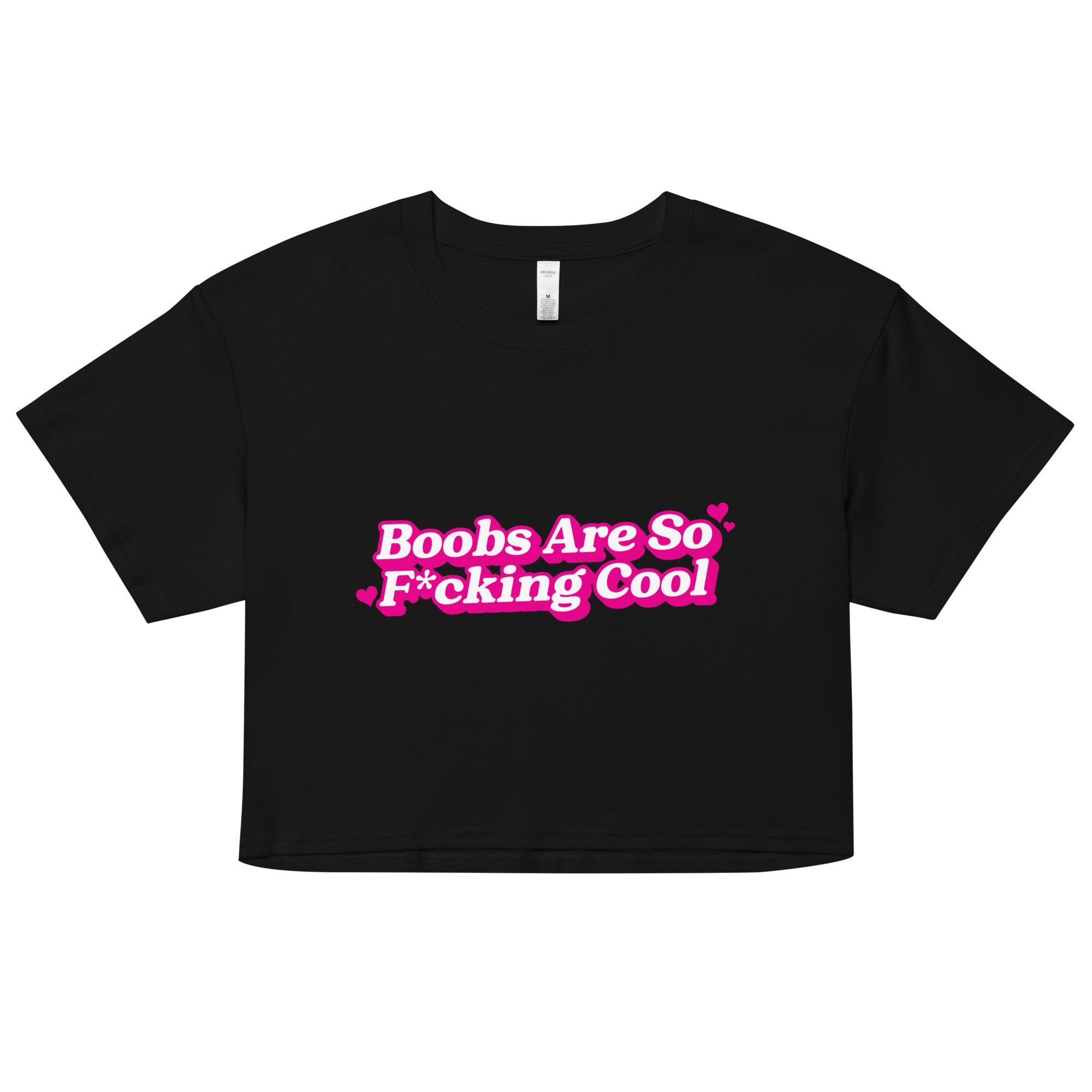 Boobs Are F*cking Cool (Pink) Women’s crop top