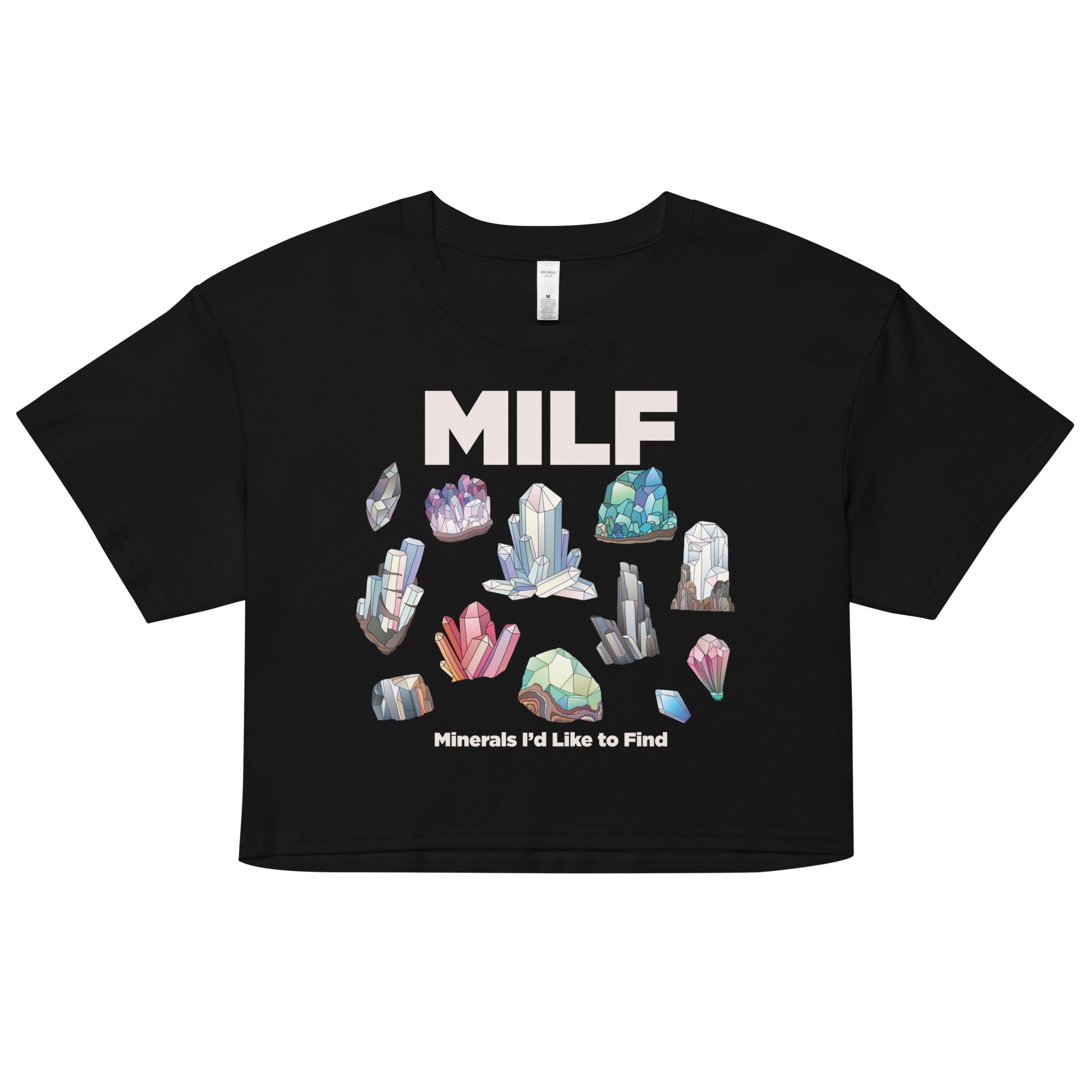 MILF Minerals I'd Like to Find crop top