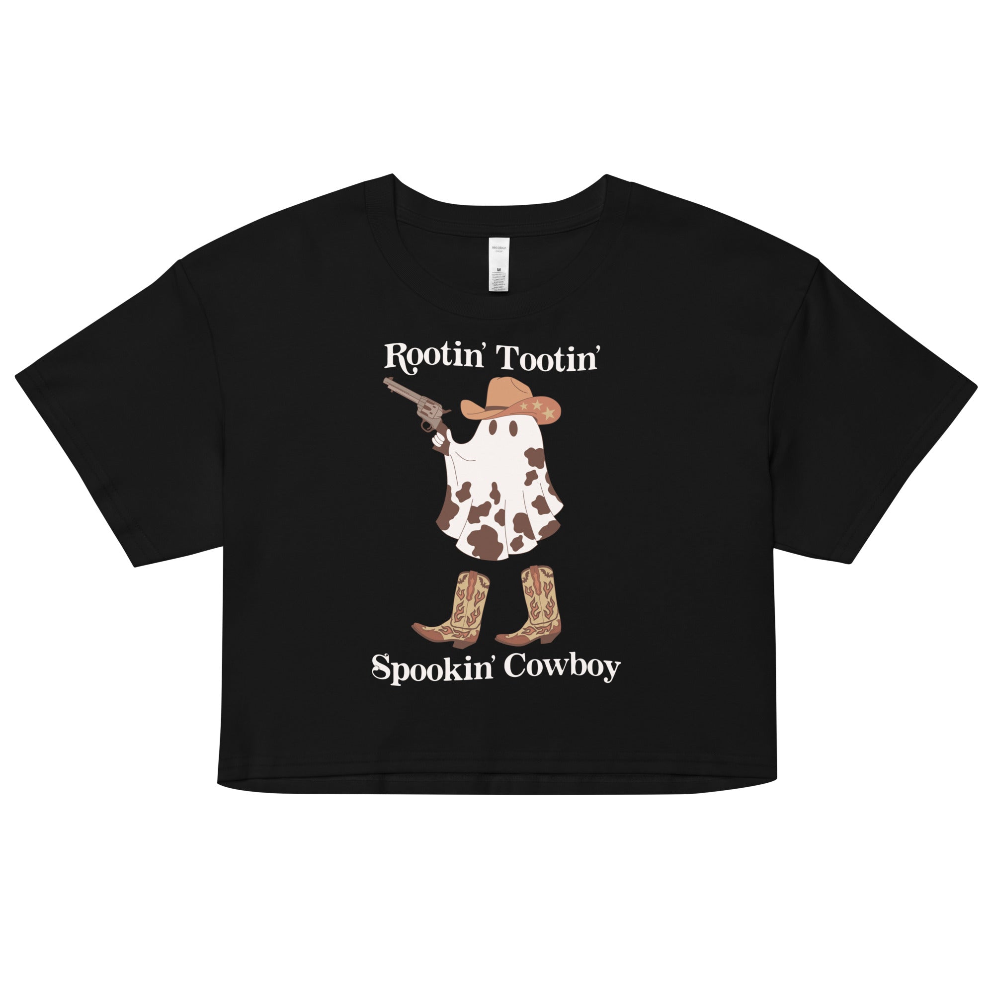 Rootin' Tootin' Spookin' Cowboy crop top