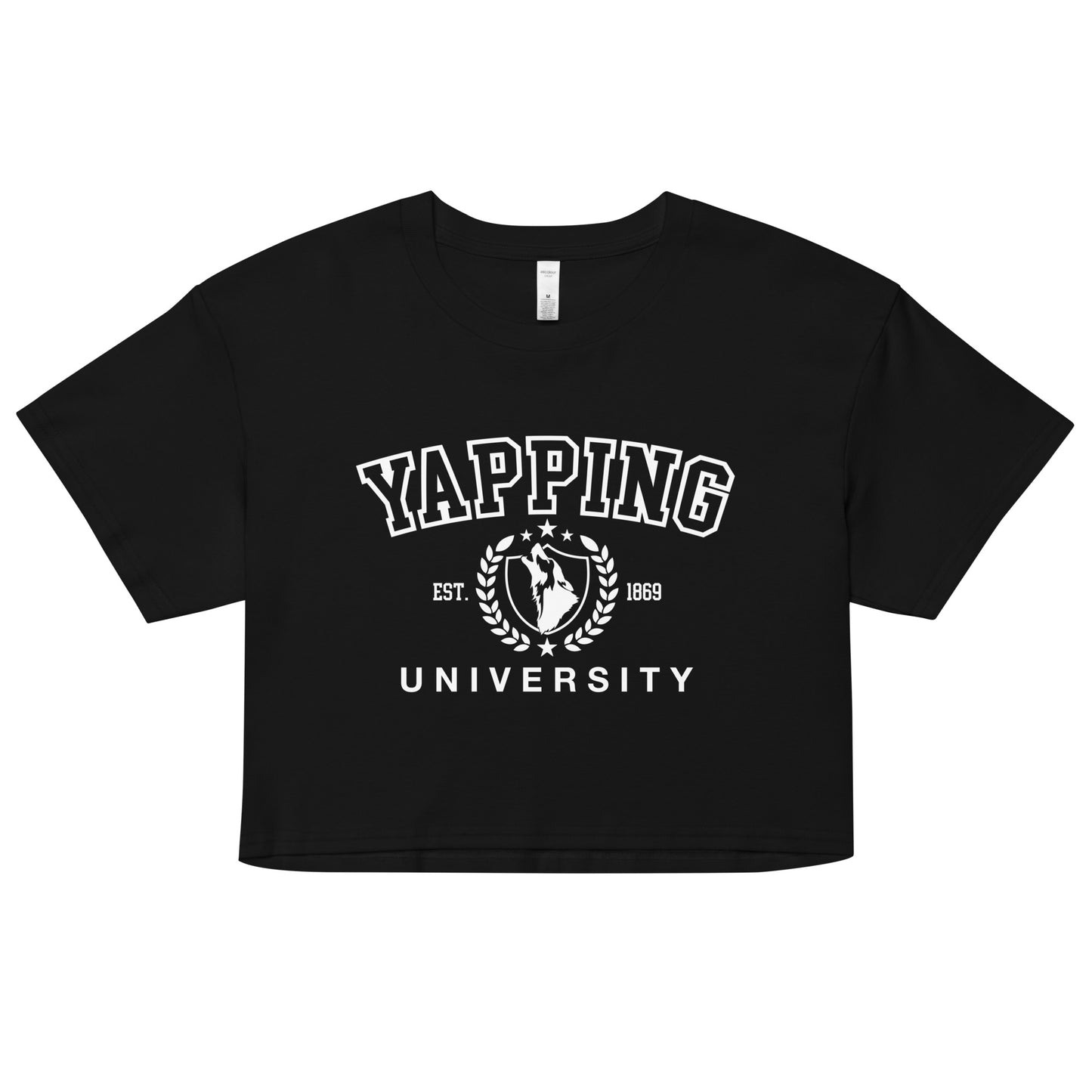 Yapping University crop top