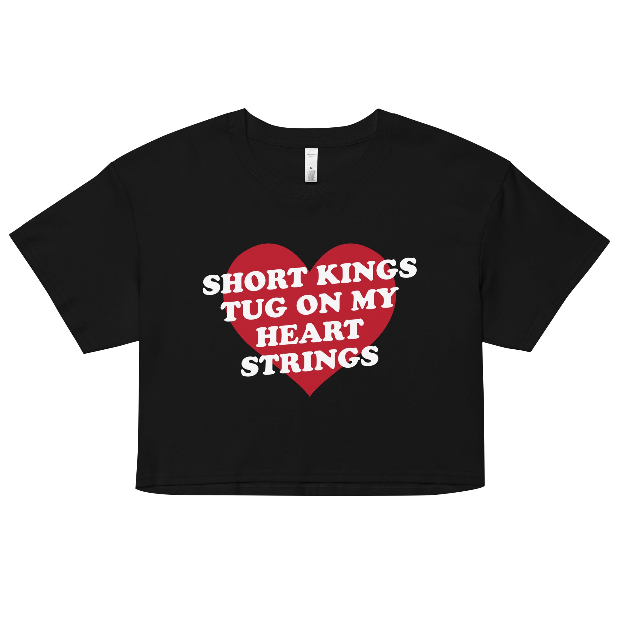 Short Kings Tug on My Heart Strings crop top