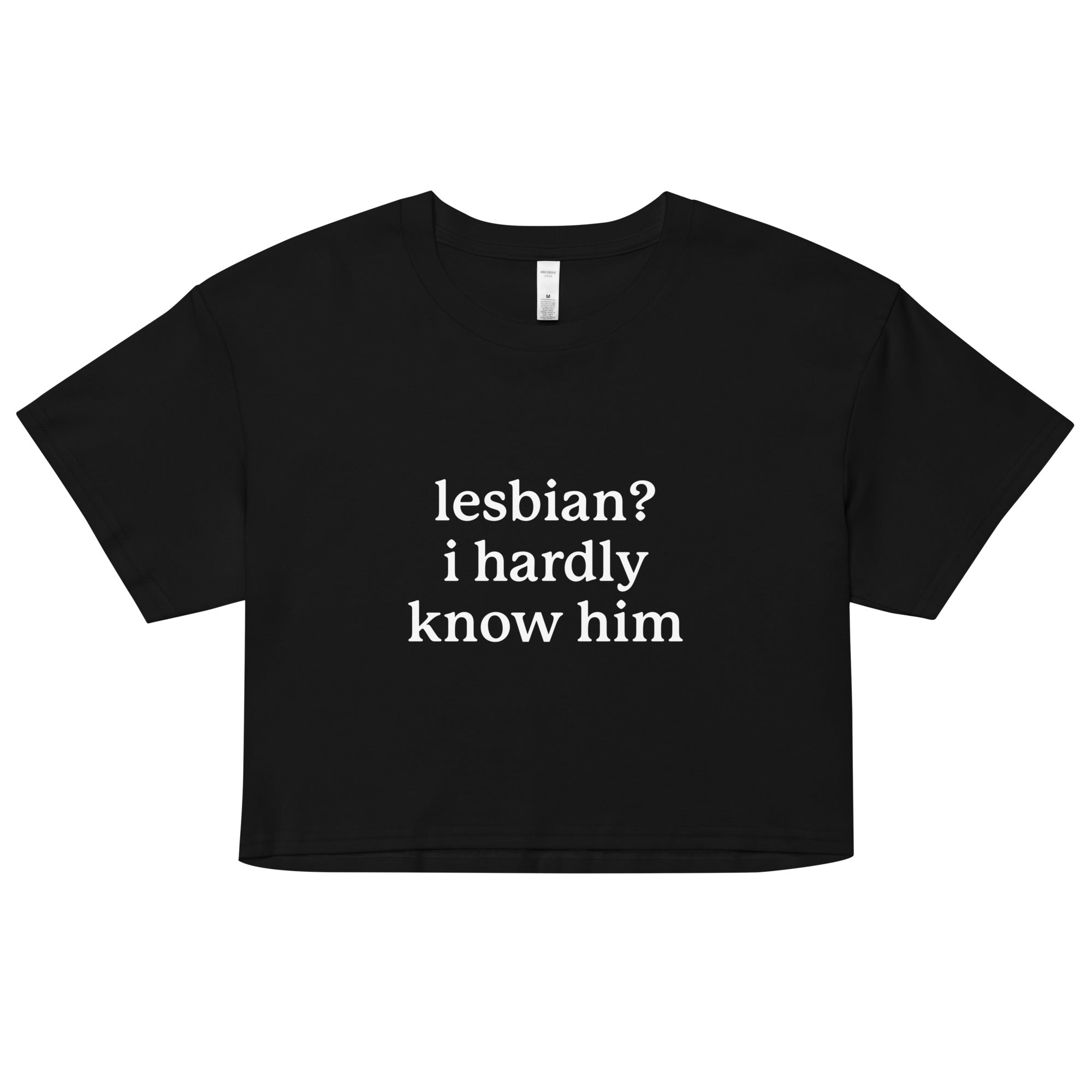 Lesbian? I Hardly Know Him crop top