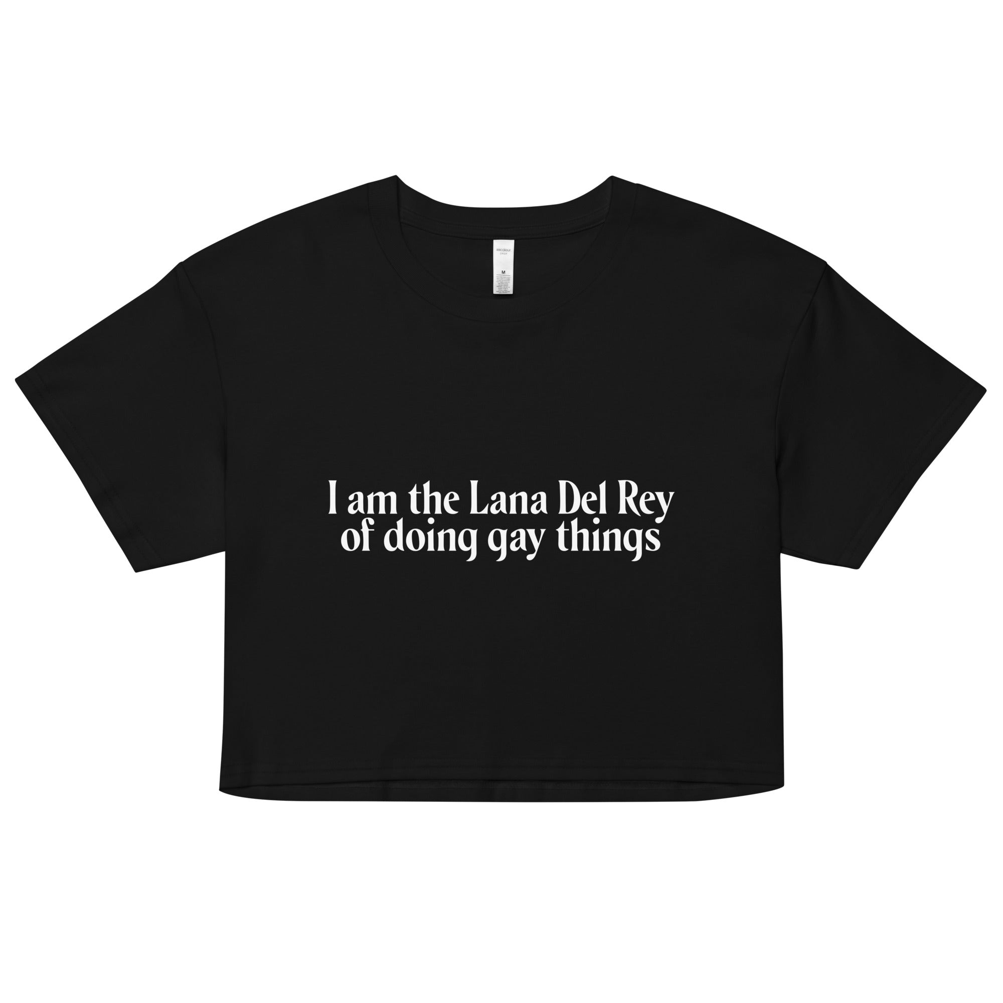 Lana Del Rey of Doing Gay Things crop top