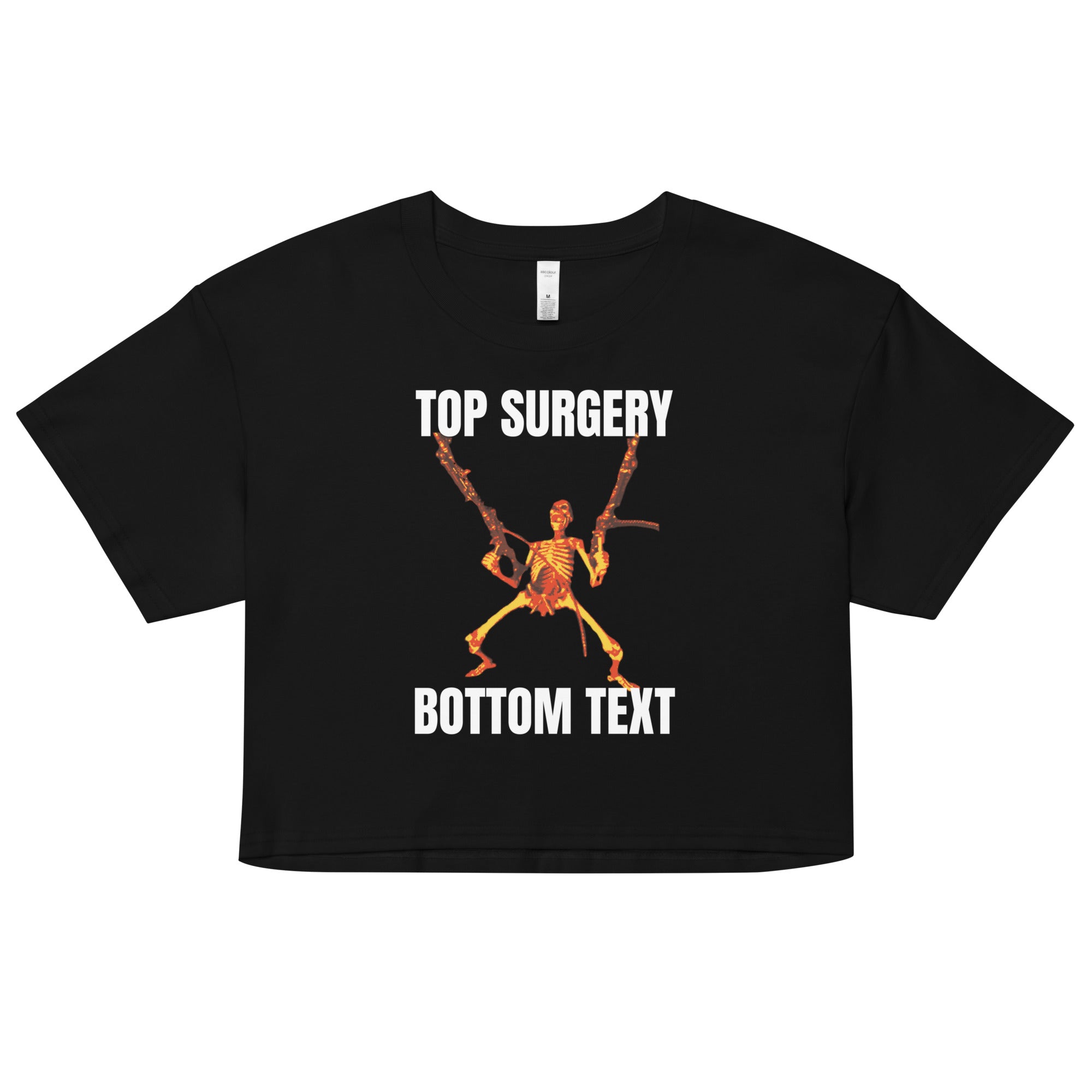 Top Surgery Bottom Text crop top