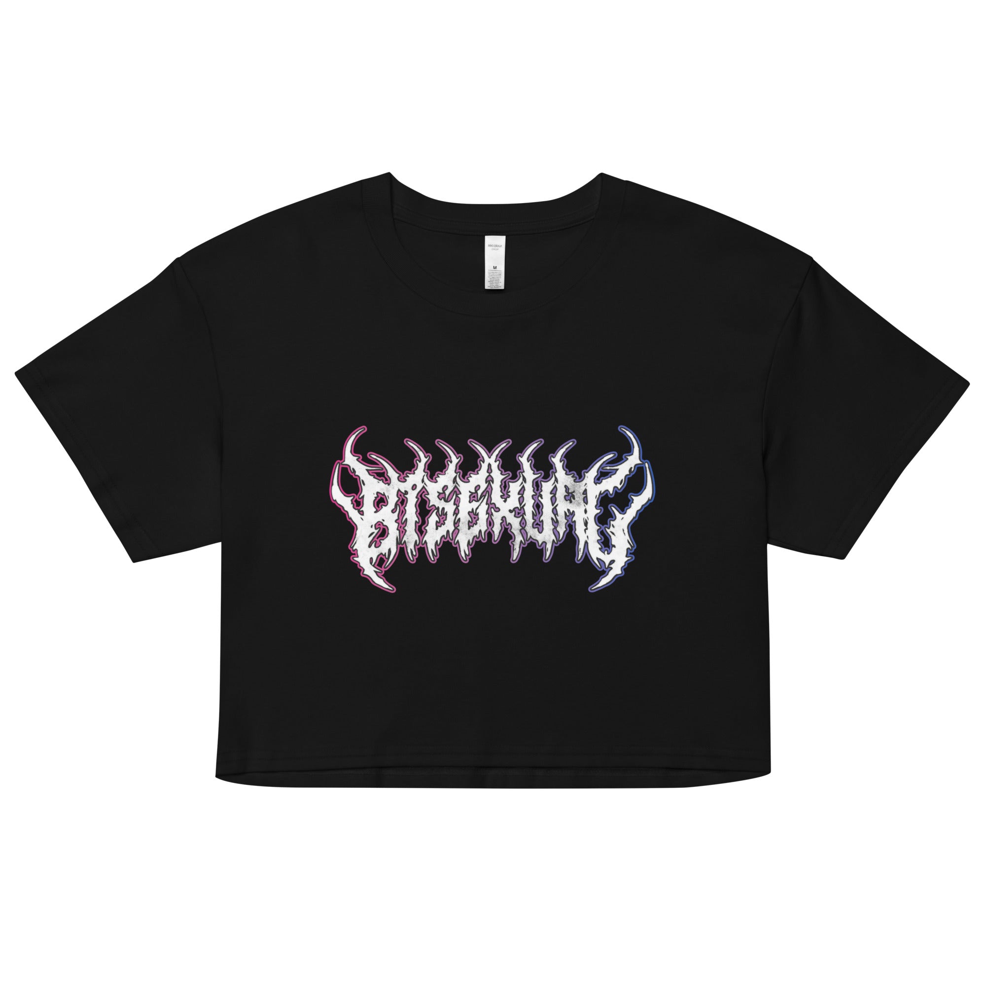 Bisexual Heavy Metal crop top