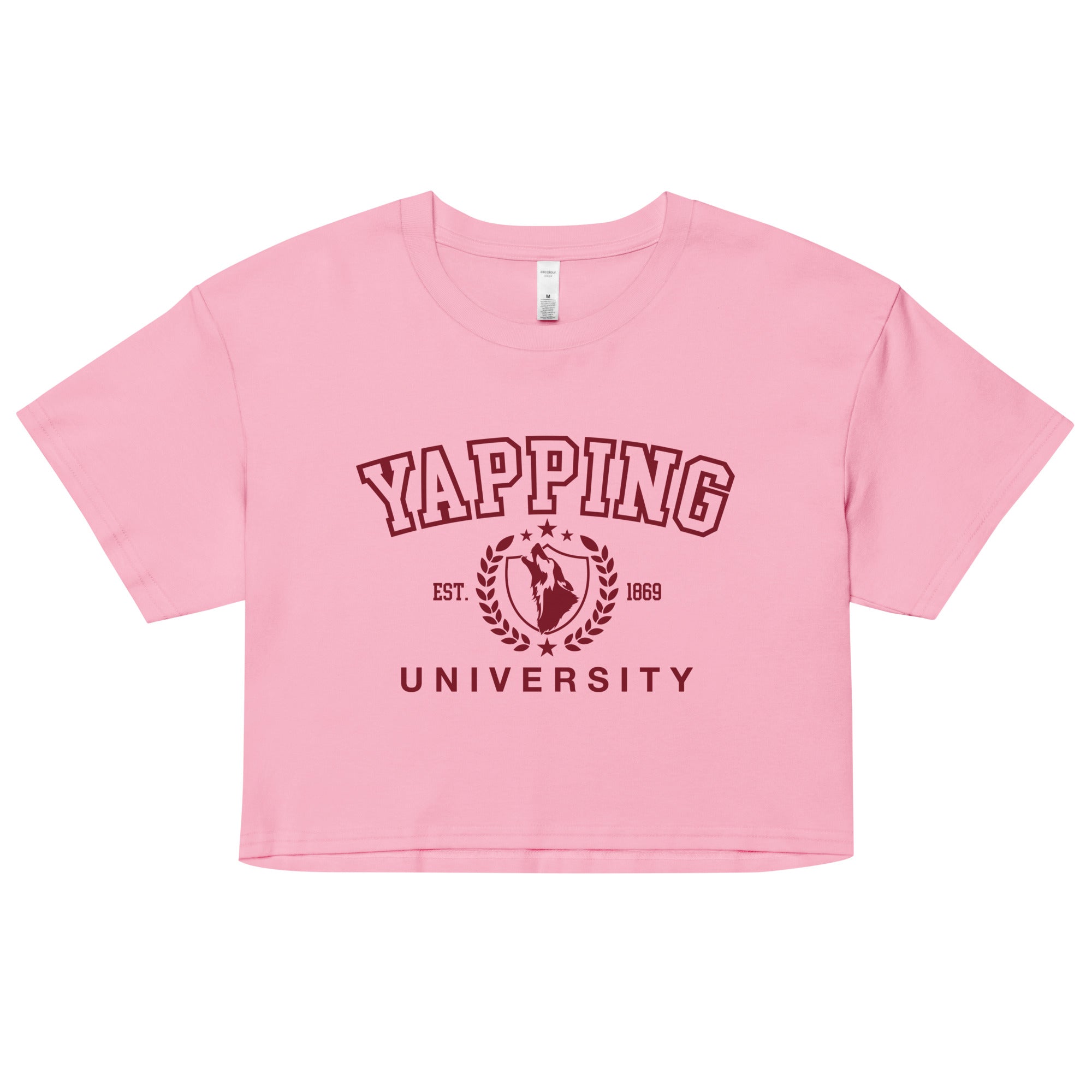 Yapping University crop top