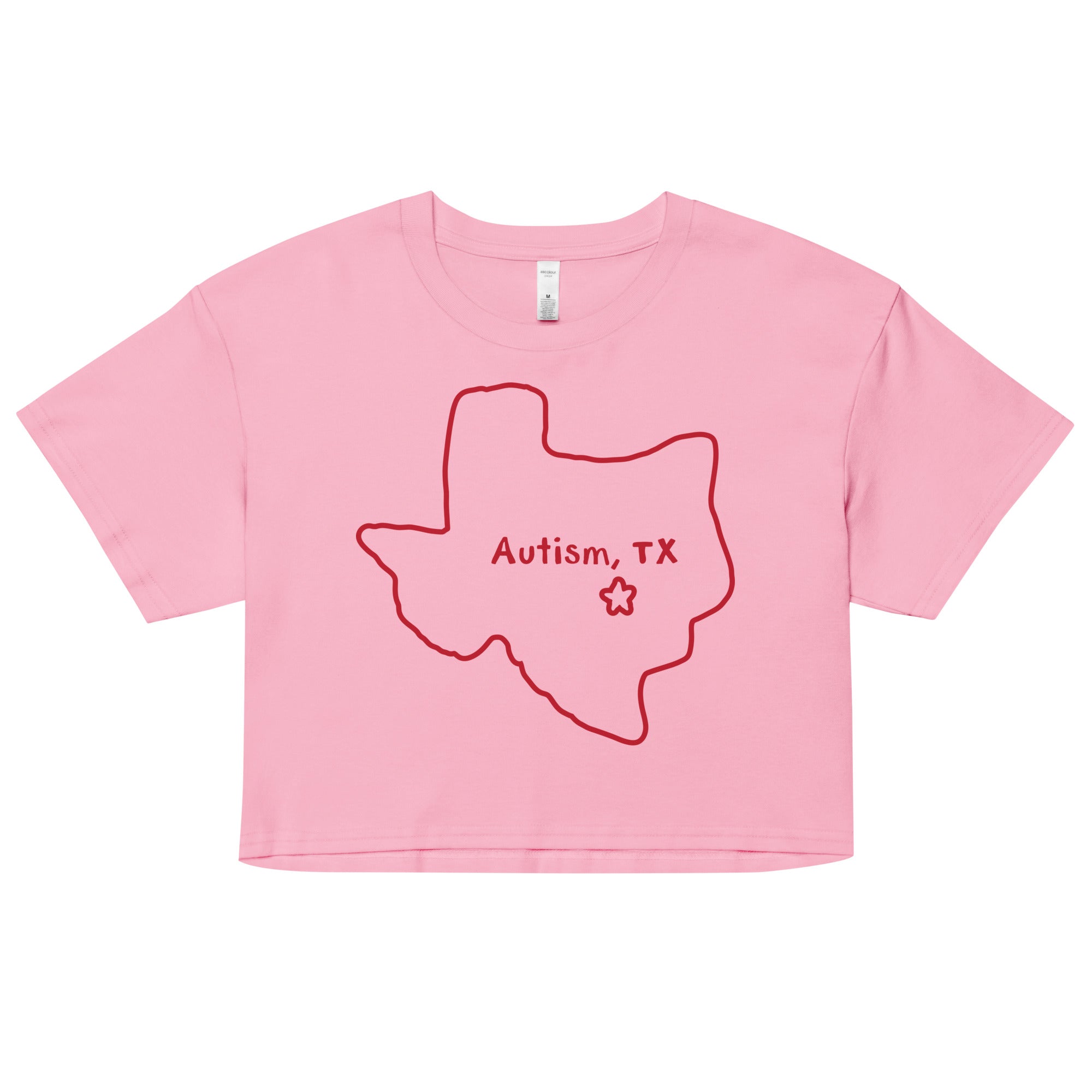 Autism Texas crop top