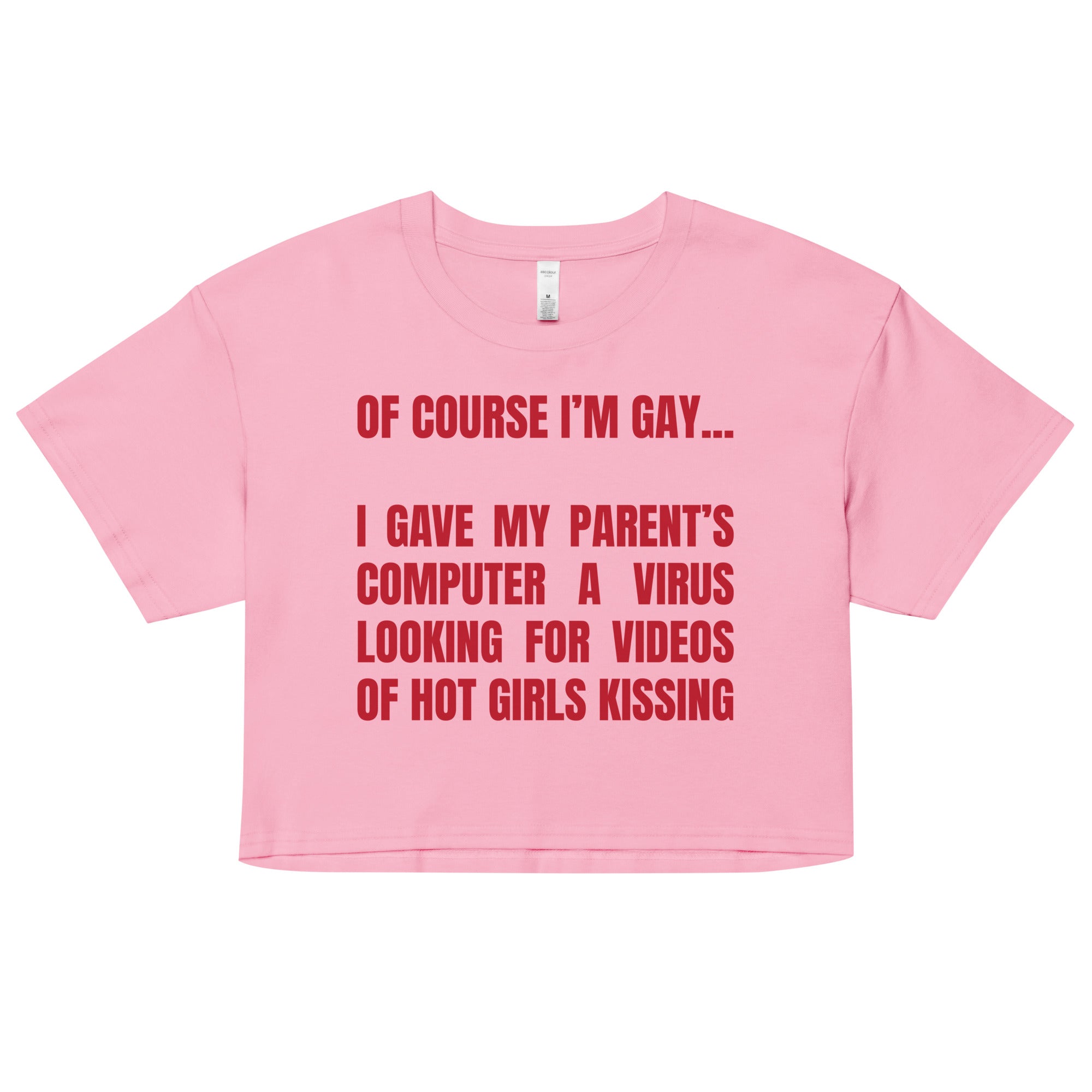 Of Course I'm Gay crop top