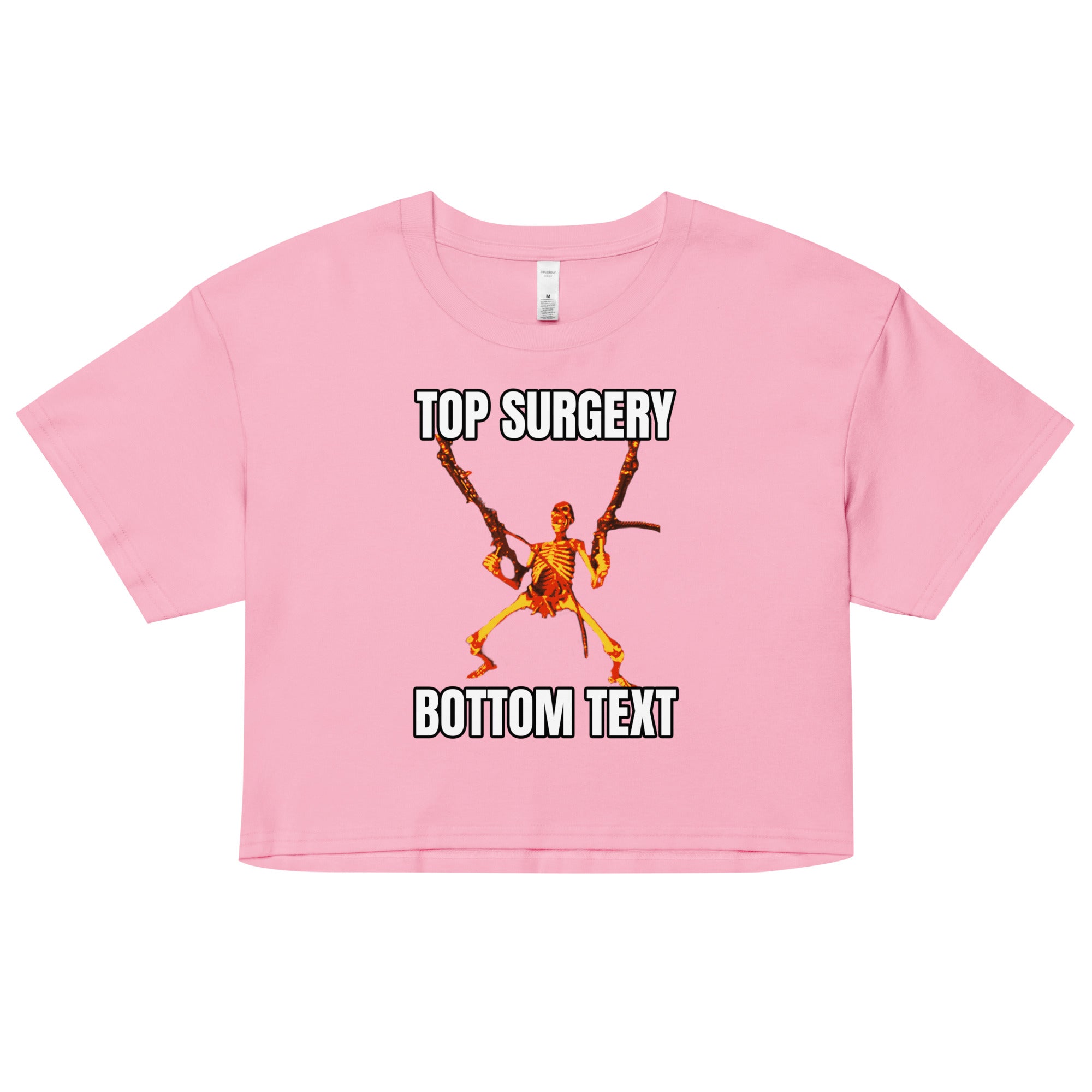 Top Surgery Bottom Text crop top