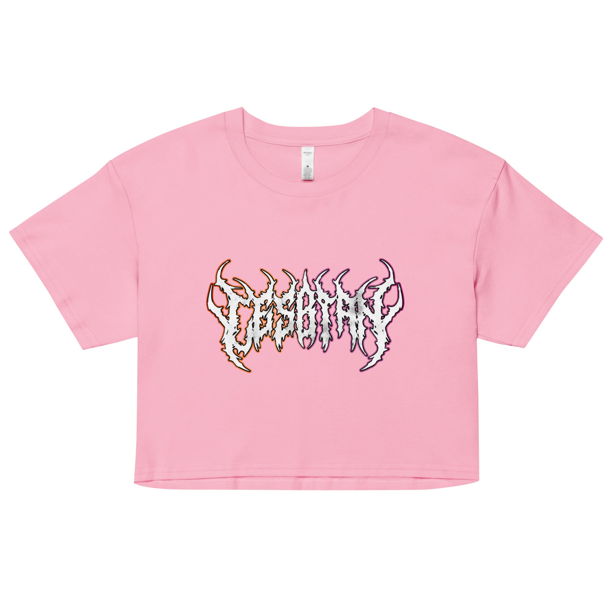 Lesbian Heavy Metal crop top