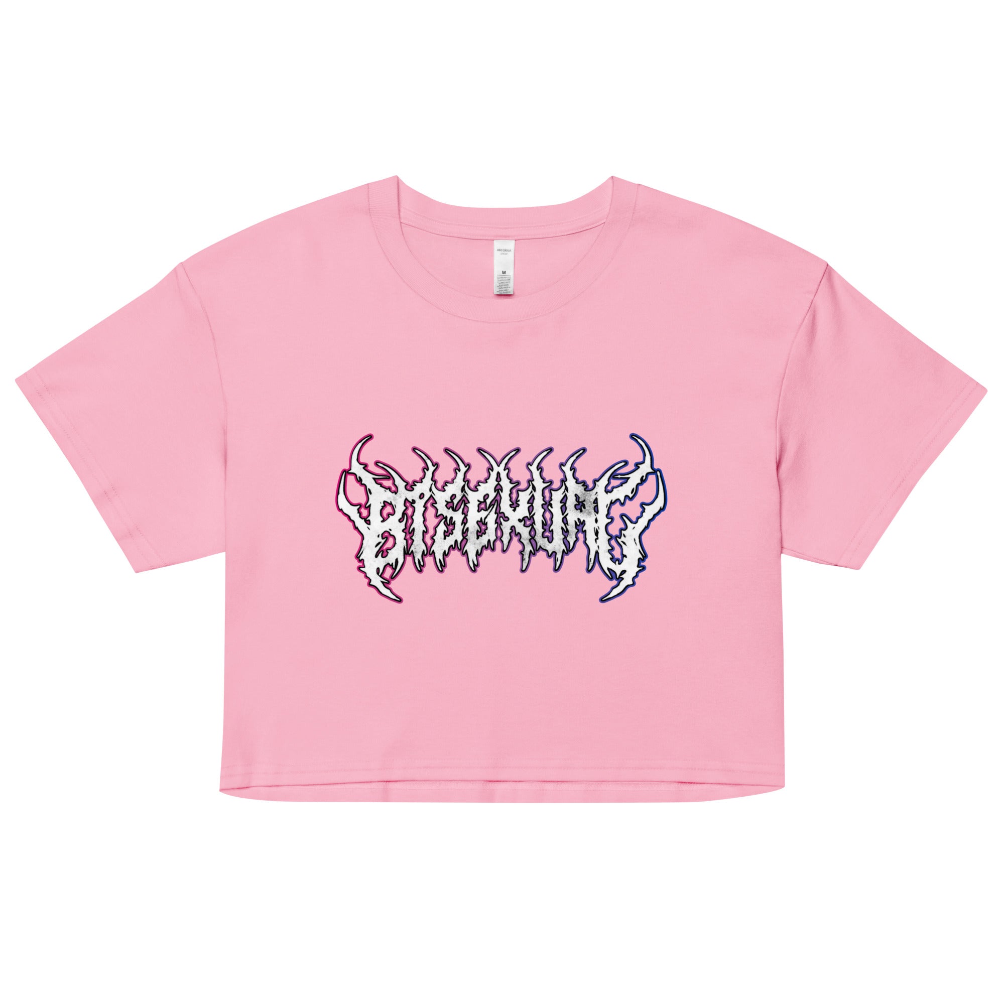 Bisexual Heavy Metal crop top