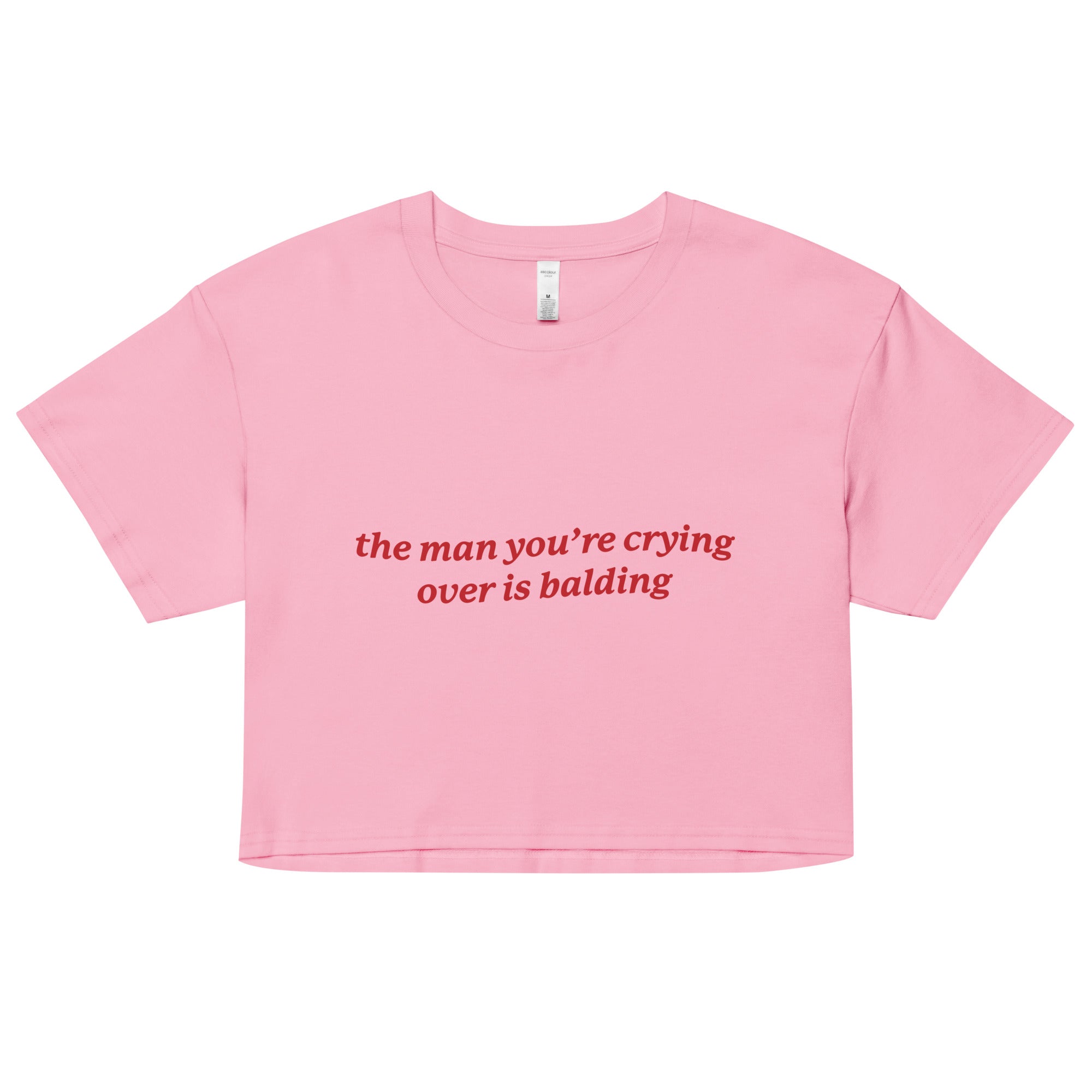 The Man You're Crying Over is Balding crop top