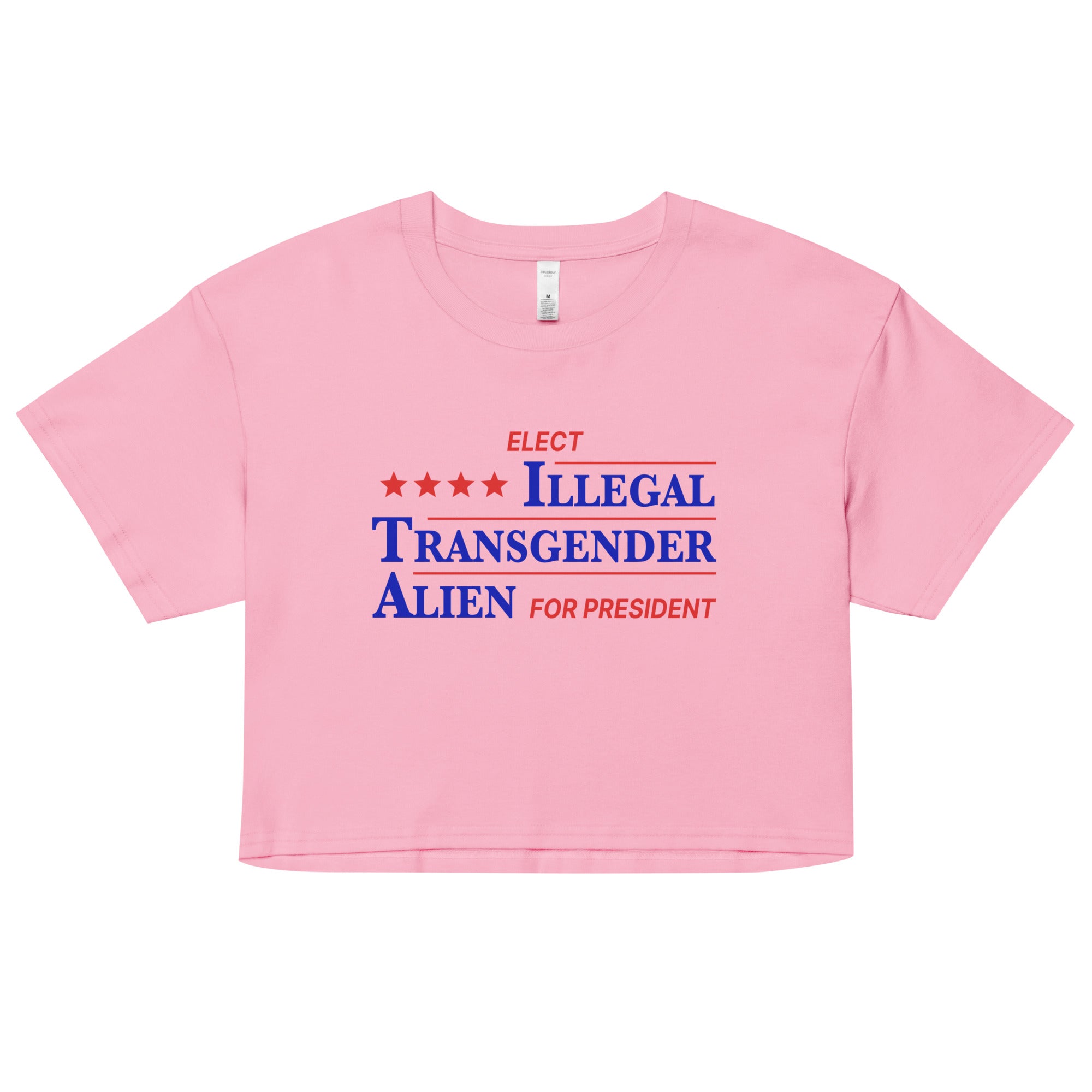 Illegal Transgender Alien for President crop top