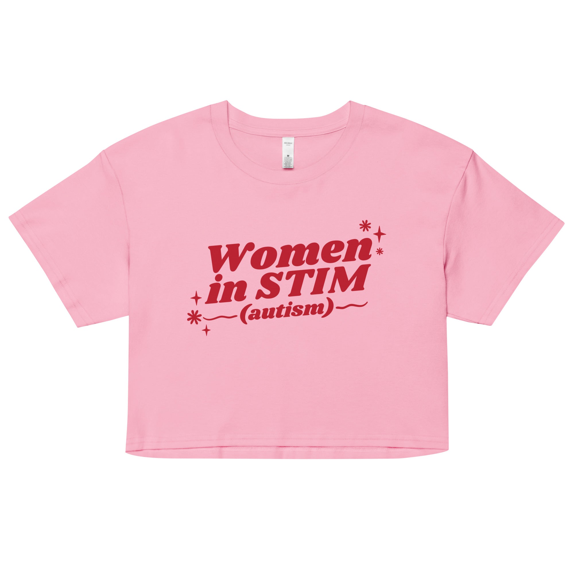 Women in STIM (Autism) crop top