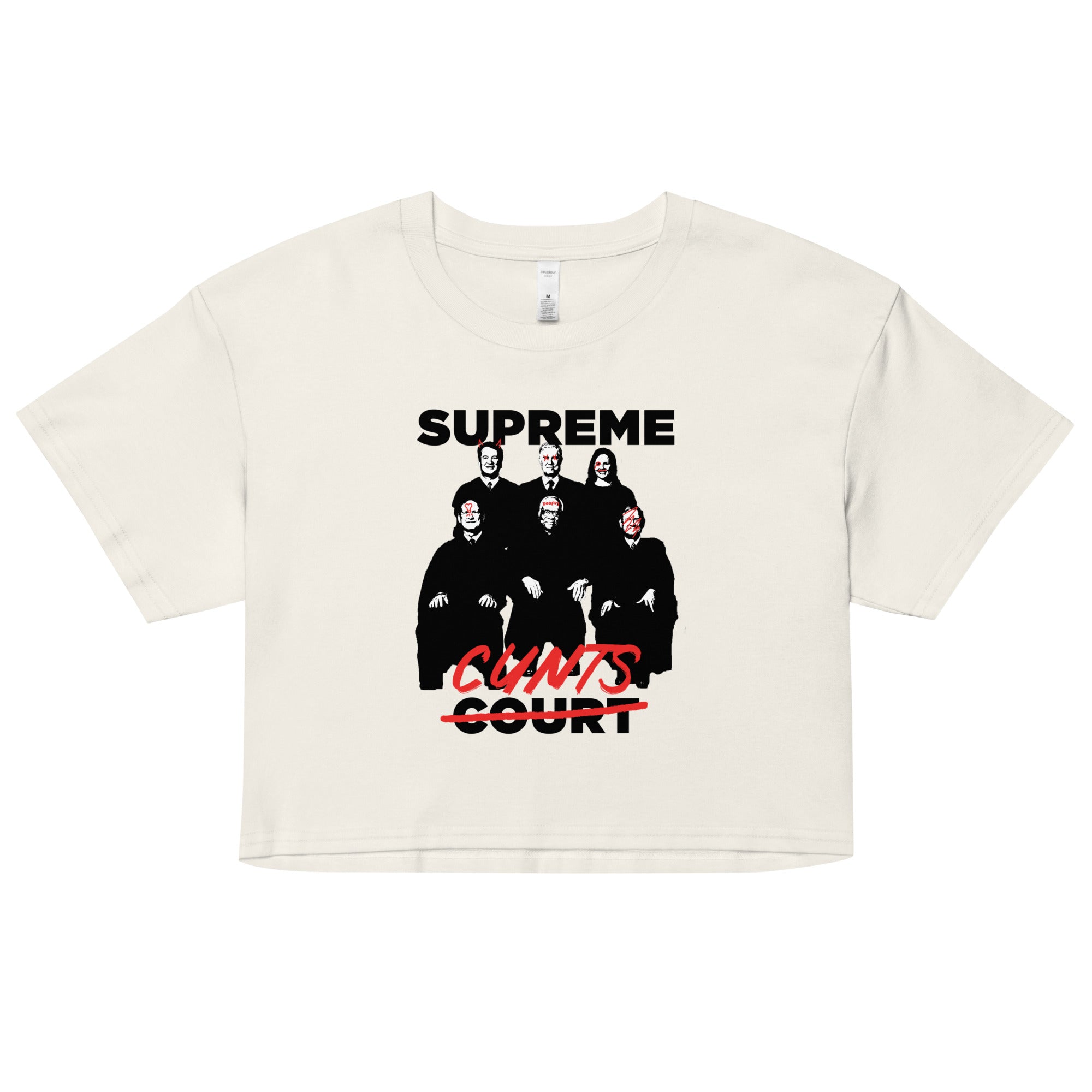 Supreme Cunts crop top