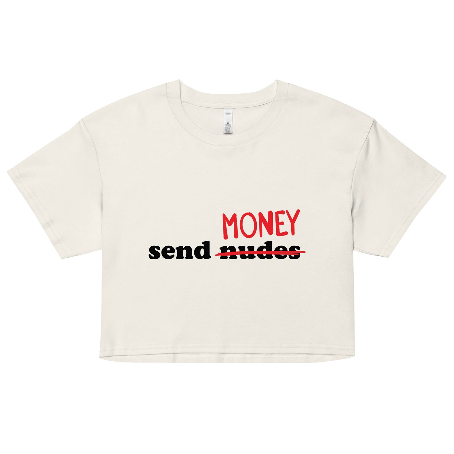 Send Money crop top