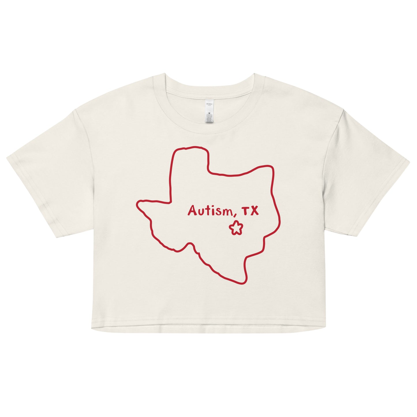 Autism Texas crop top