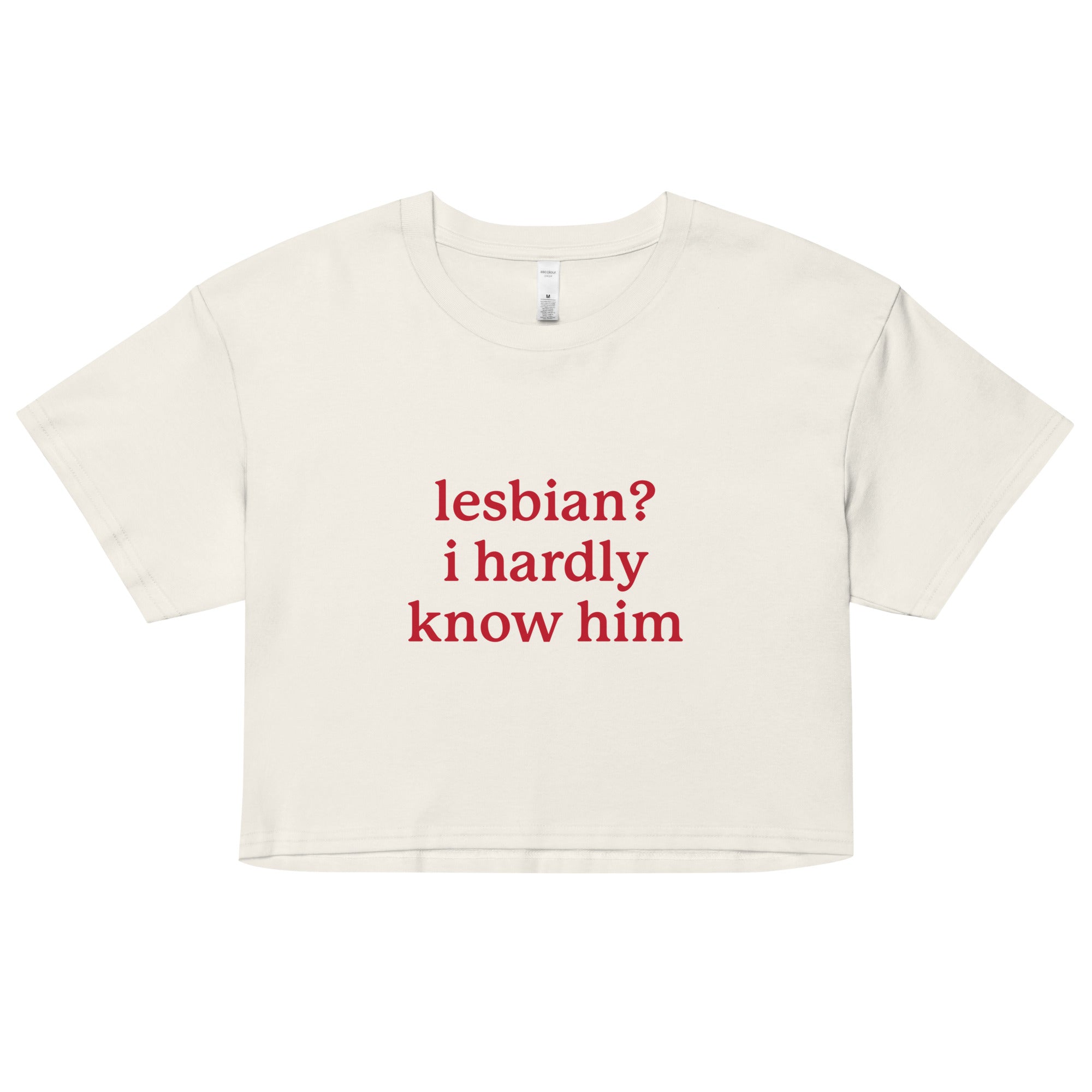 Lesbian? I Hardly Know Him crop top