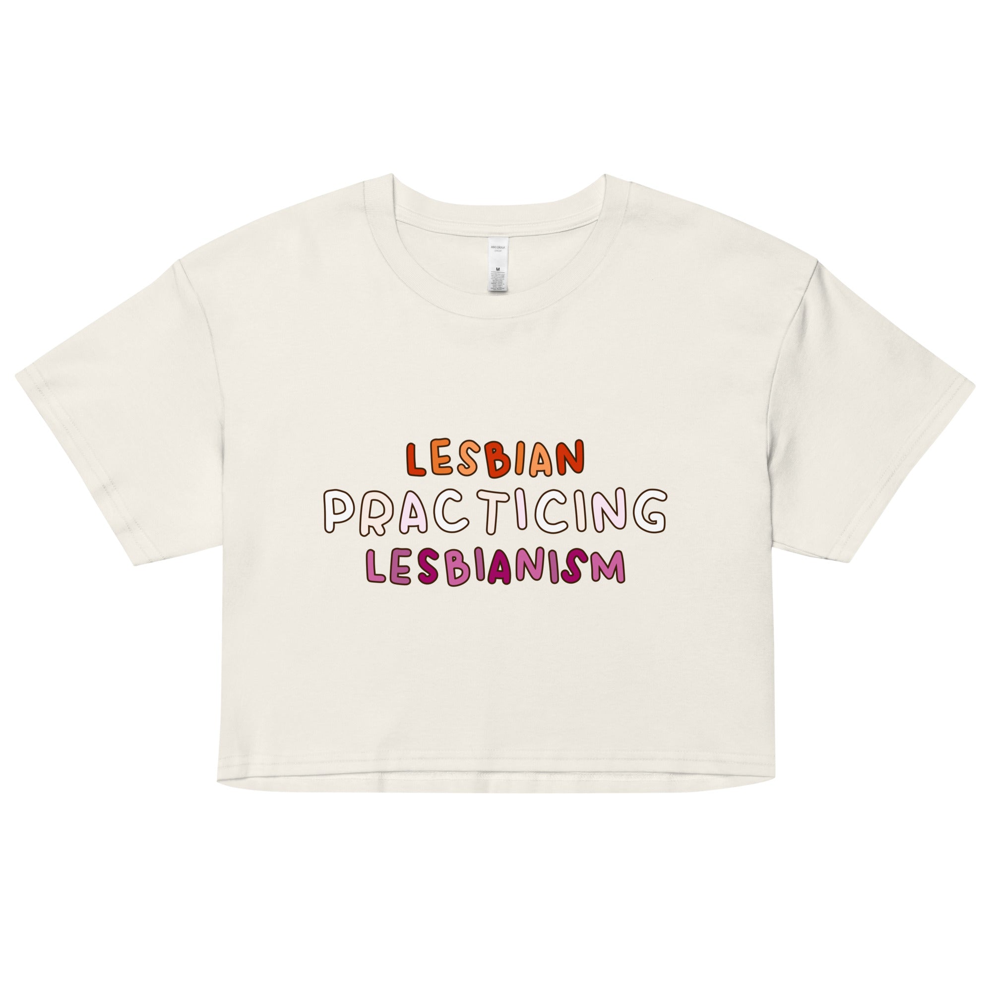 Lesbian Practicing Lesbianism crop top