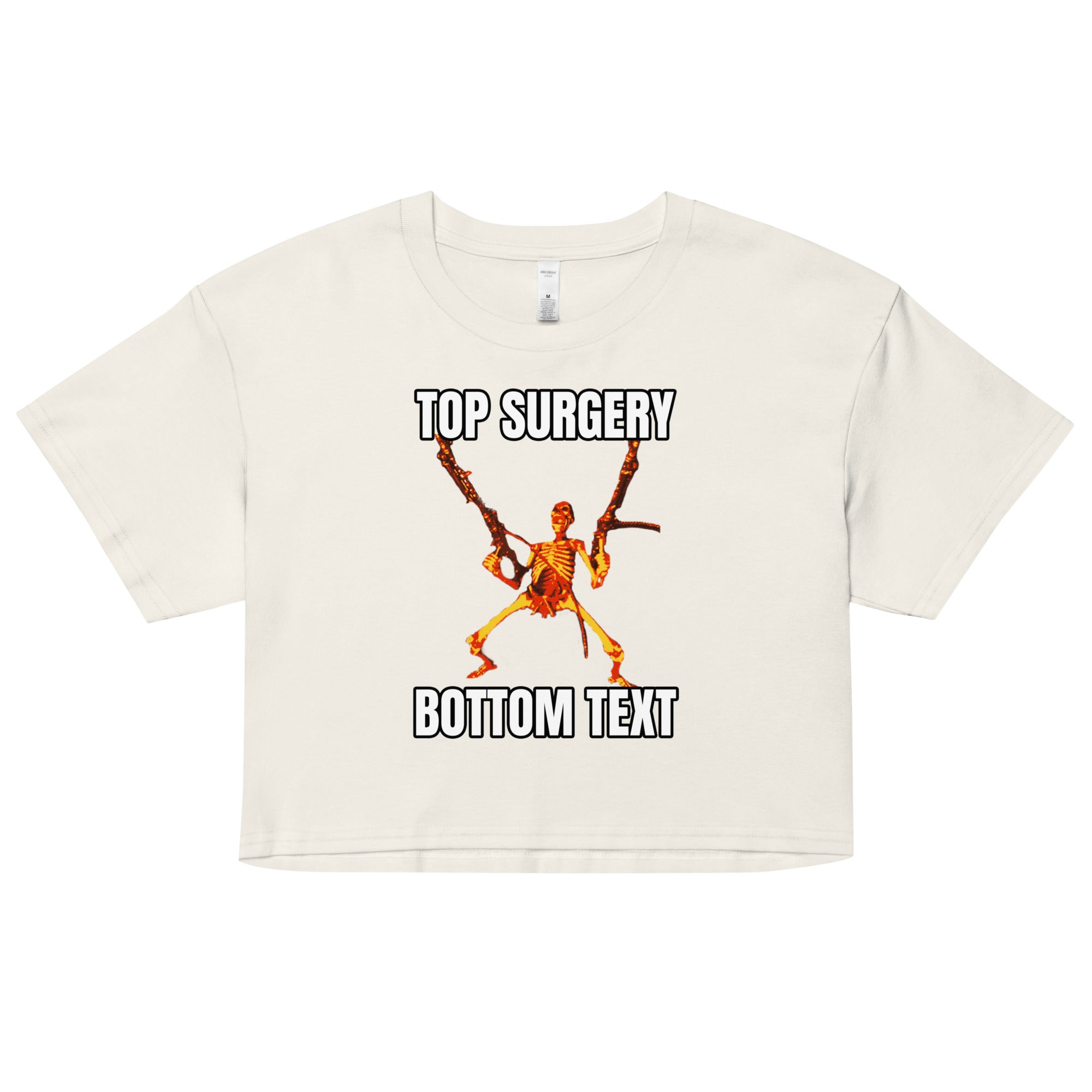 Top Surgery Bottom Text crop top