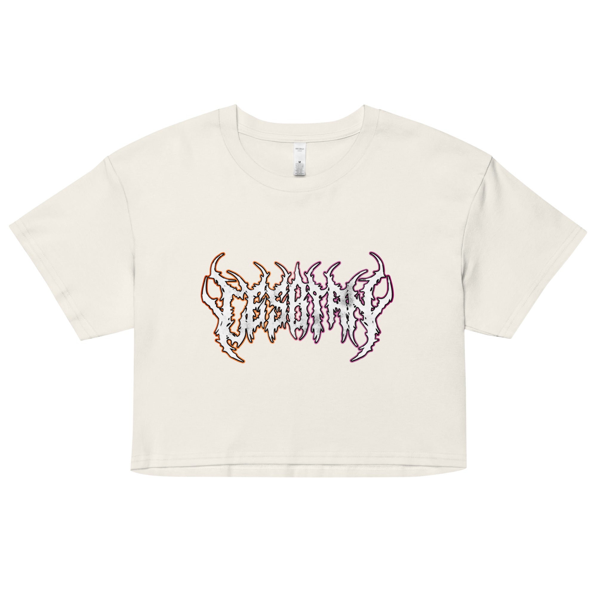 Lesbian Heavy Metal crop top