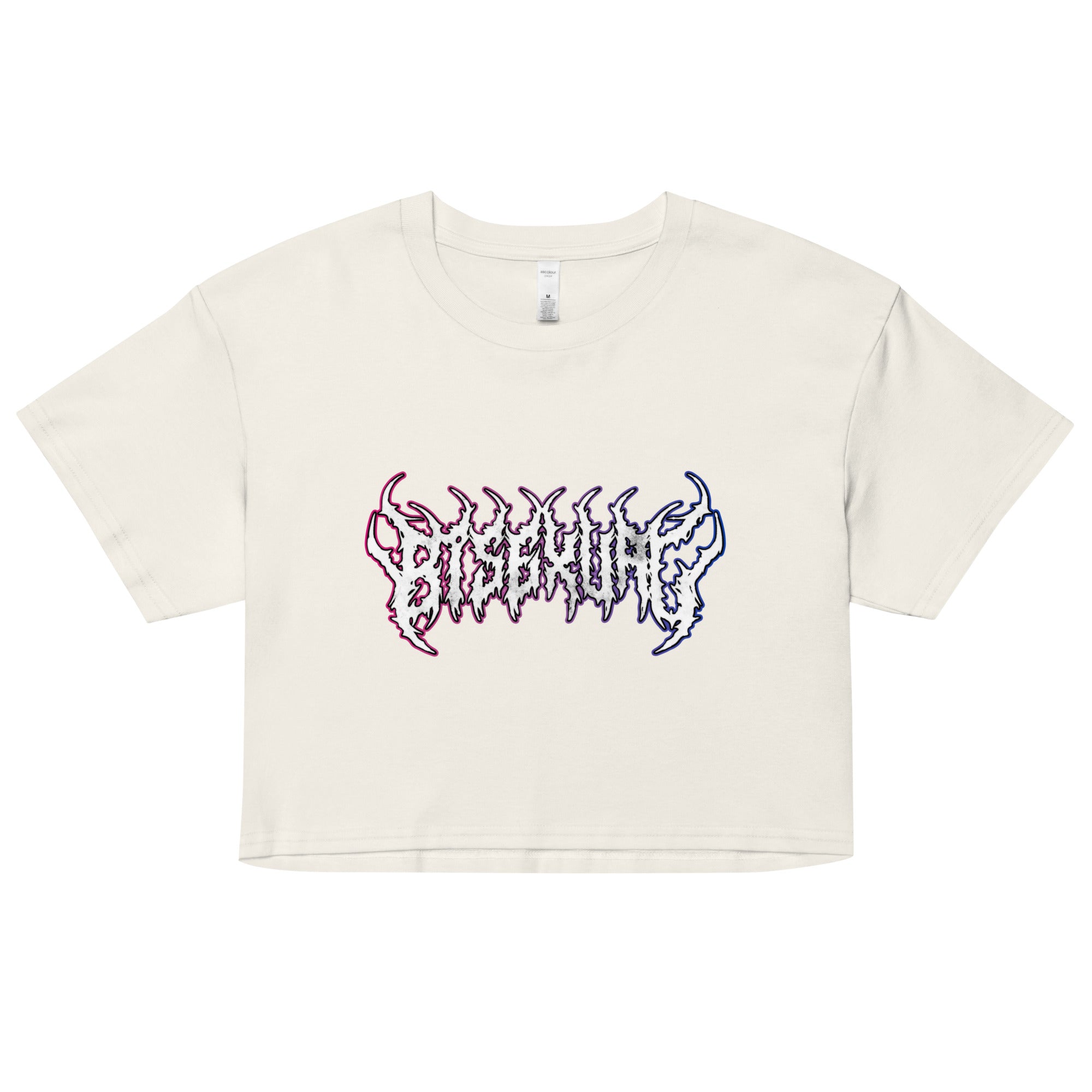 Bisexual Heavy Metal crop top