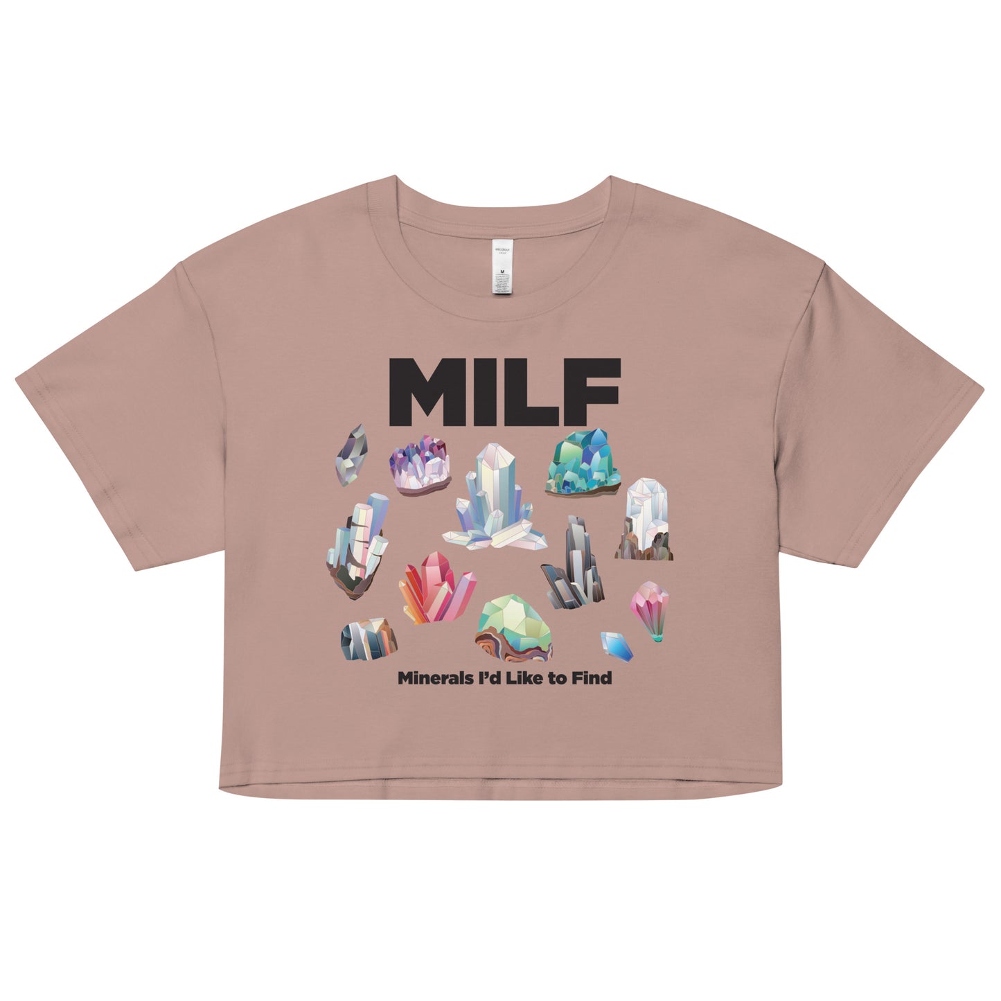 MILF Minerals I'd Like to Find crop top