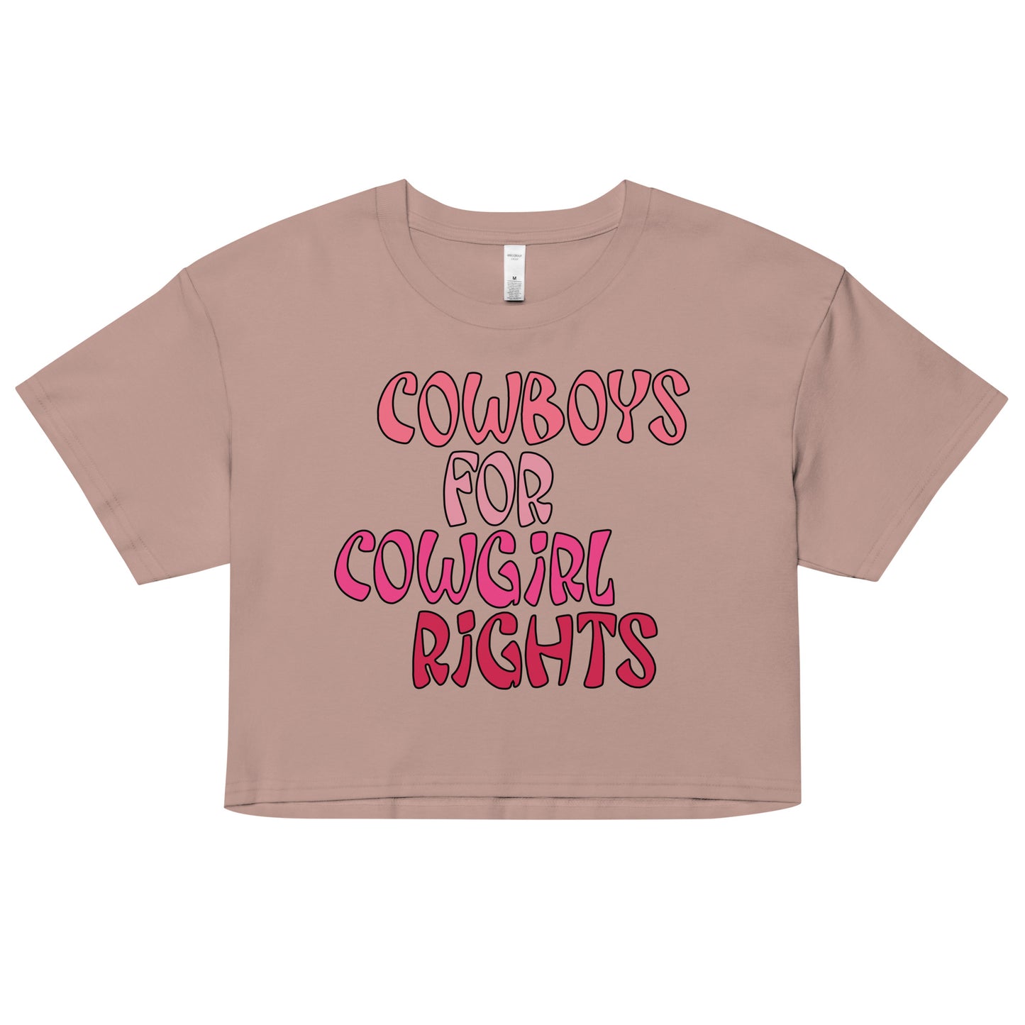 Cowboys For Cowgirl Rights crop top