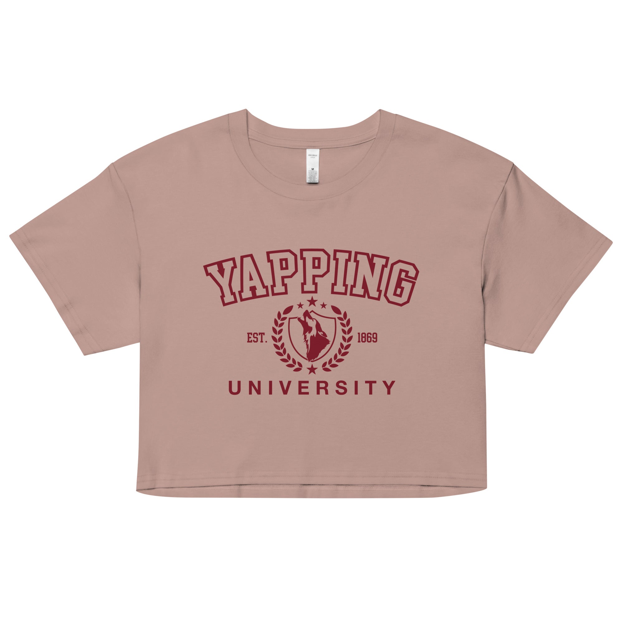 Yapping University crop top