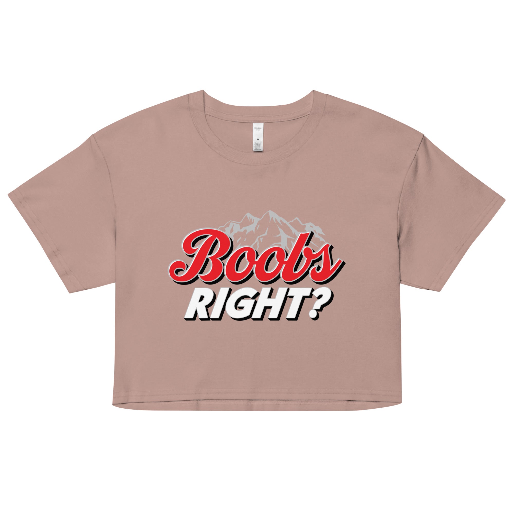 Boobs Right? (Coors Light) crop top