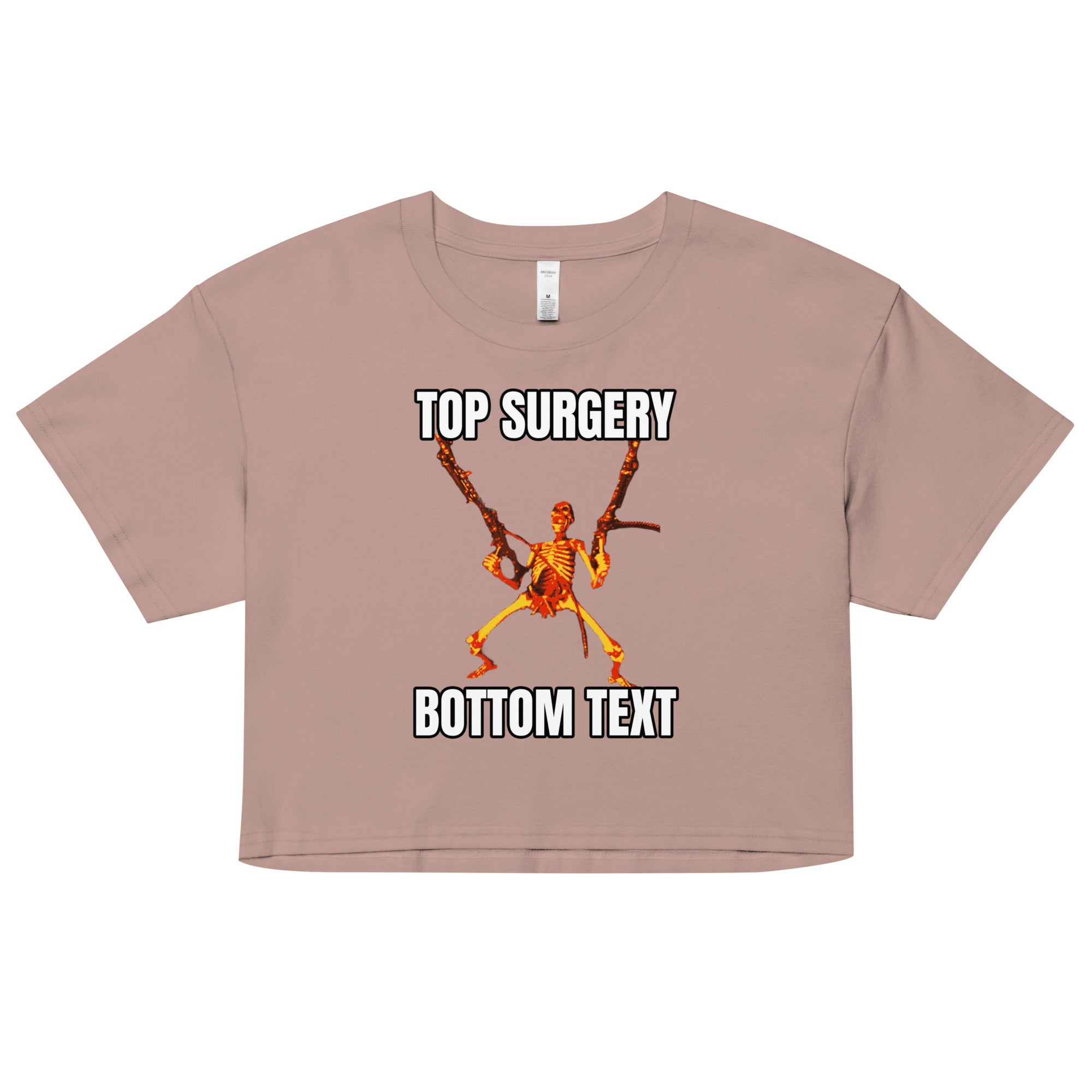 Top Surgery Bottom Text crop top