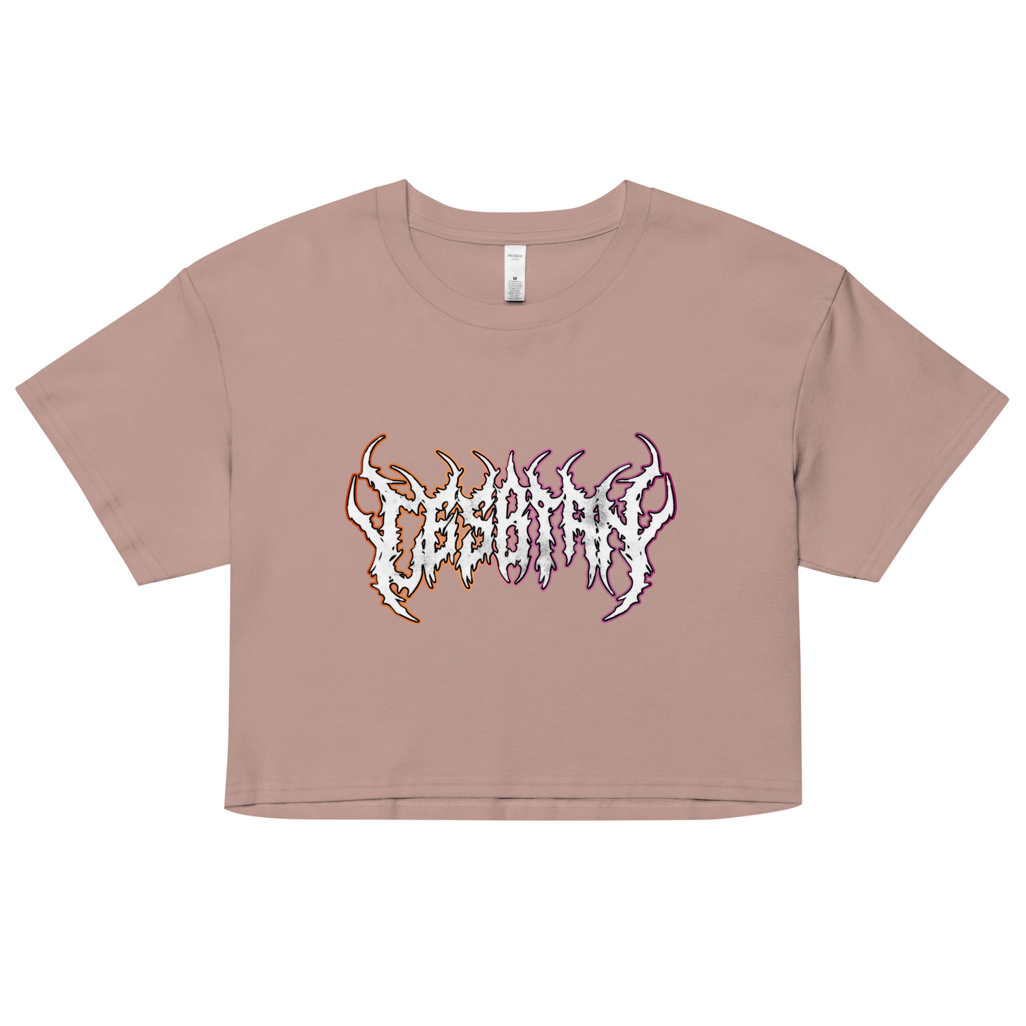 Lesbian Heavy Metal crop top