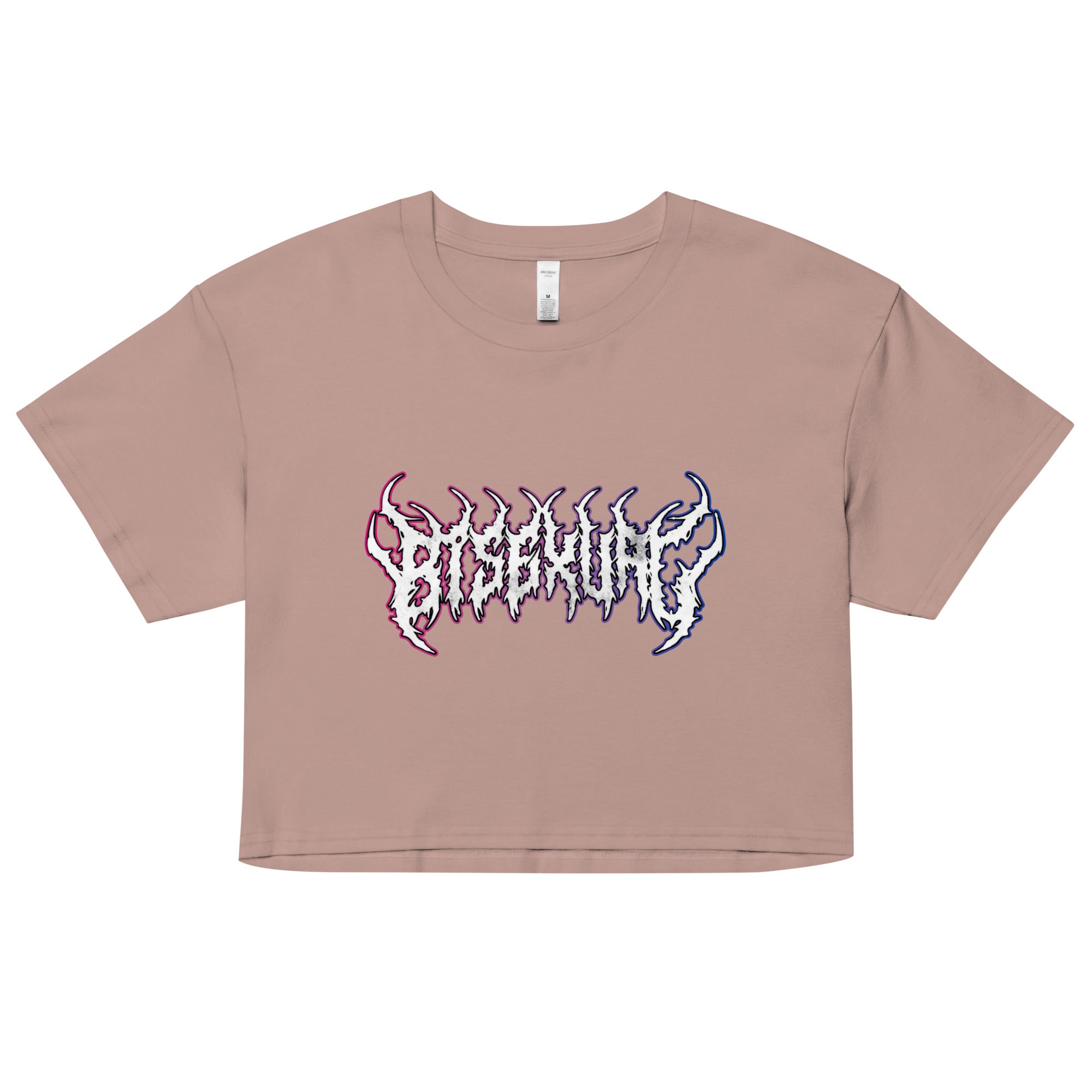 Bisexual Heavy Metal crop top