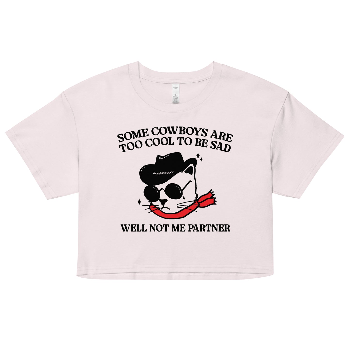 Some Cowboys Are Too Cool to be Sad crop top