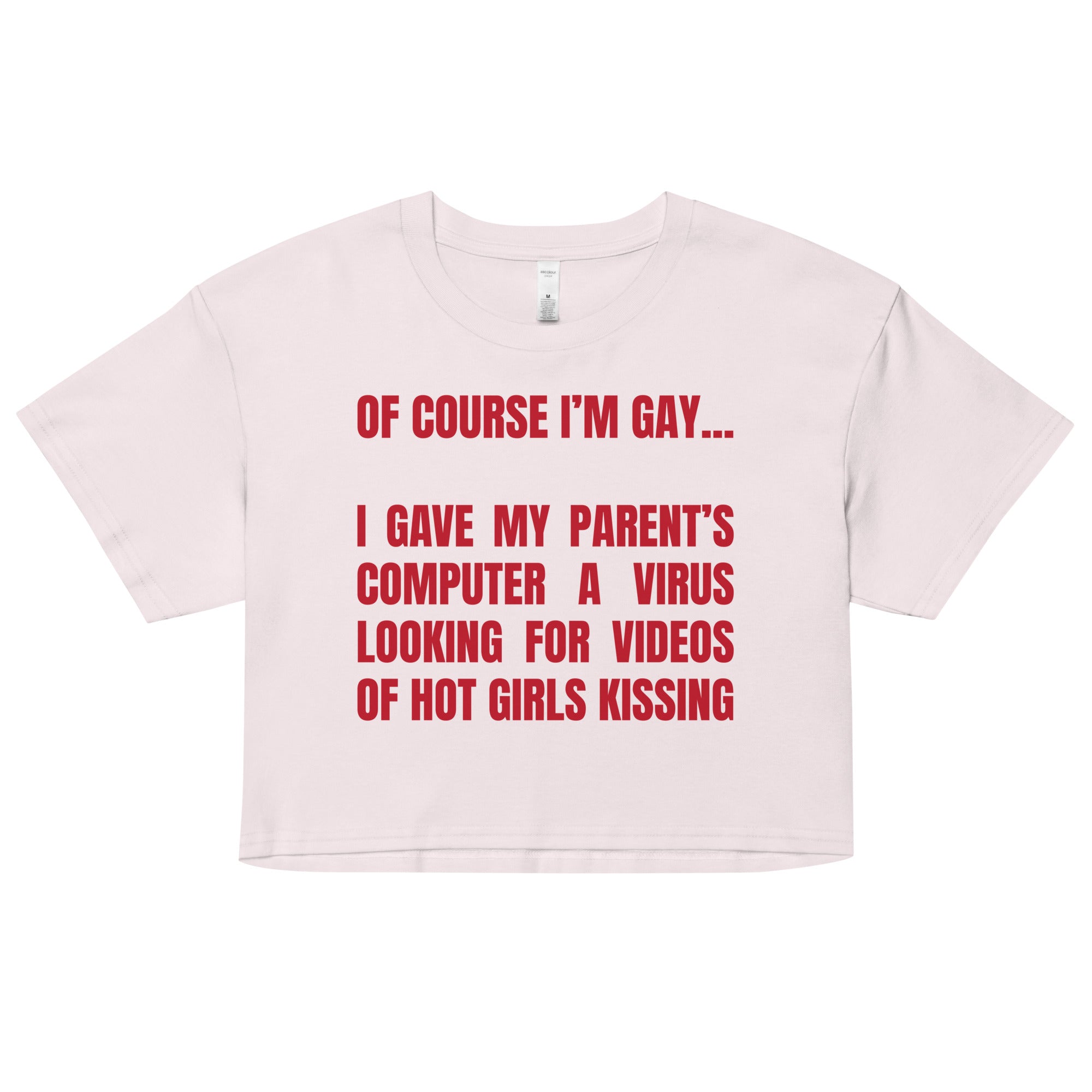 Of Course I'm Gay crop top